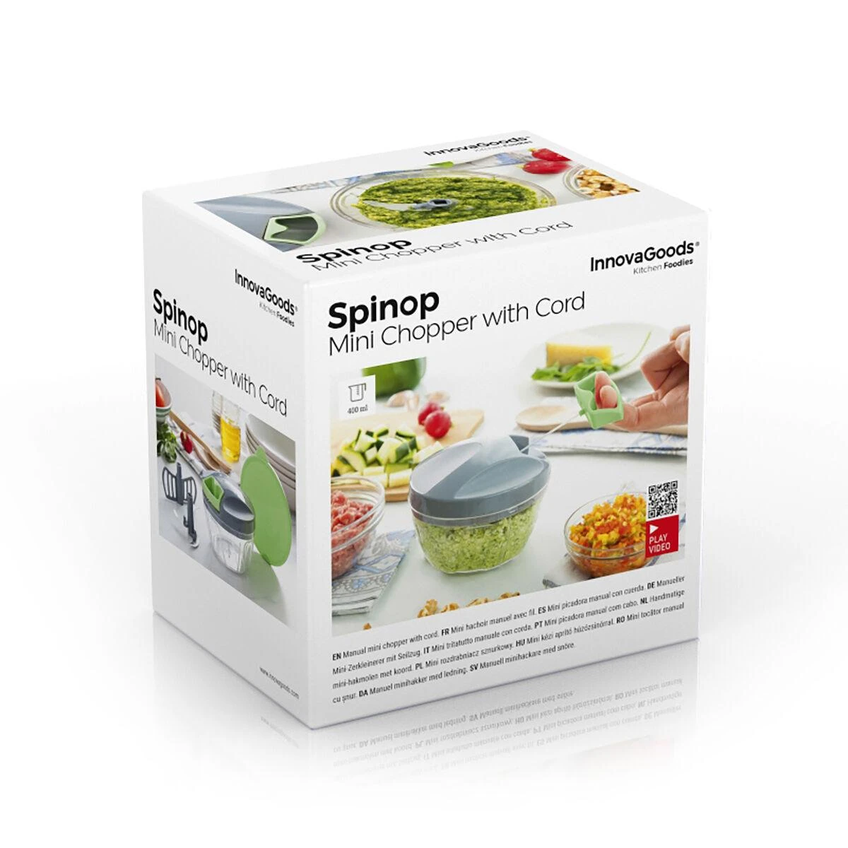 Rankinis mini smulkintuvas su traukimo virve Spinop InnovaGoods