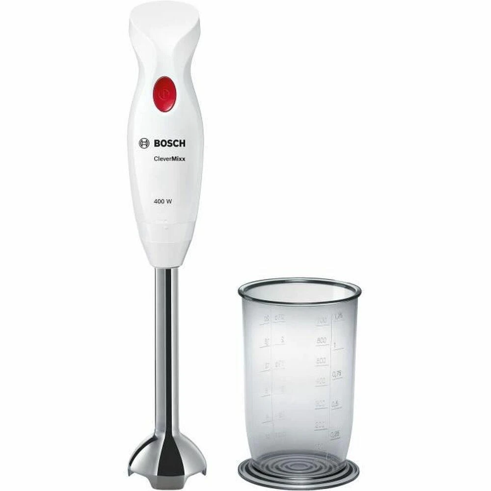 Plakiklis Bosch MSM24100 Rankinis trintuvas, CleverMixx, 400 W, Baltas, giliai raudona