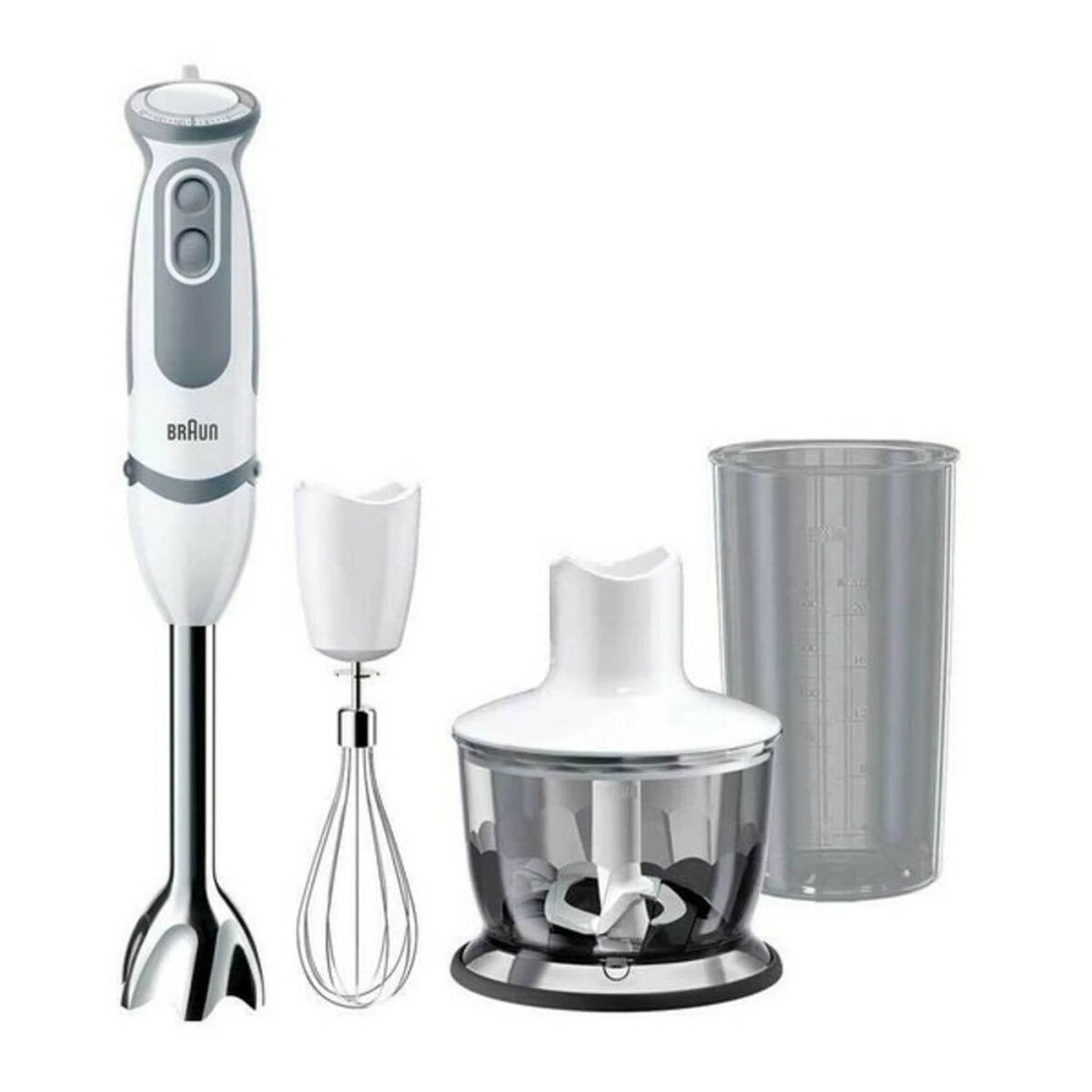 BRAUN Rankinis maišytuvas MQ 5235 WH MultiQuick 5 Vario, 1000W, Nerūdijantis plienas blades, 21 variable speeds, Baltas