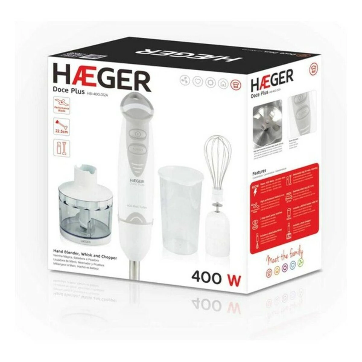 Maišytuvas Haeger Šluotelė Haeger Doce plus Baltas 400 W 400 W