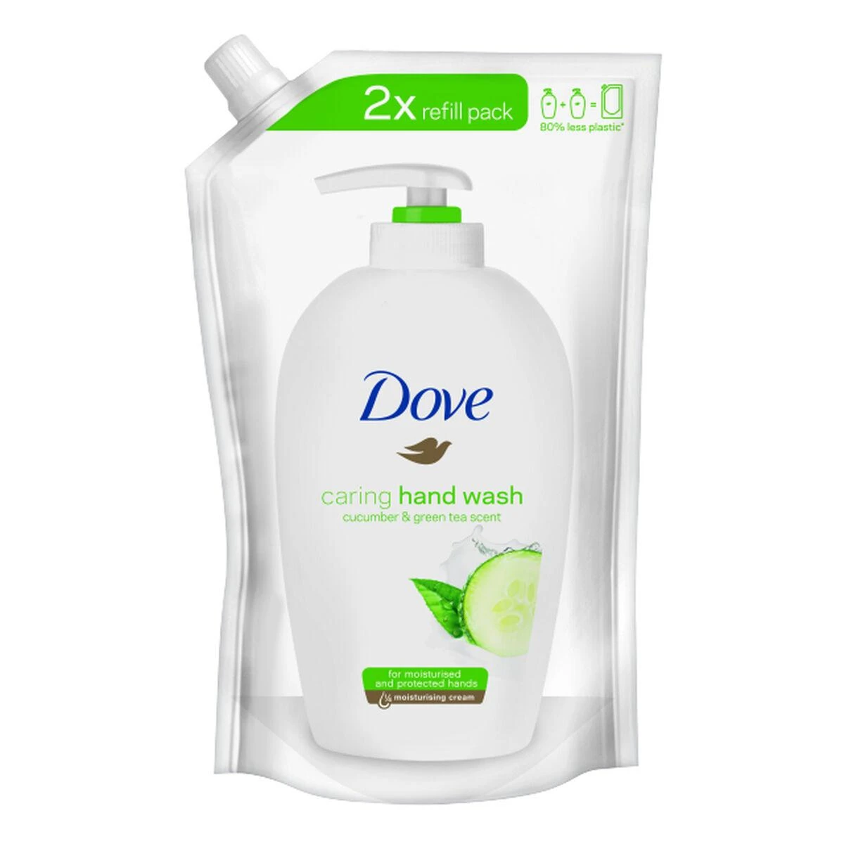 Dove Refreshing Cucumber & Žalias Tea Skystas muilas moterims, 500 ml