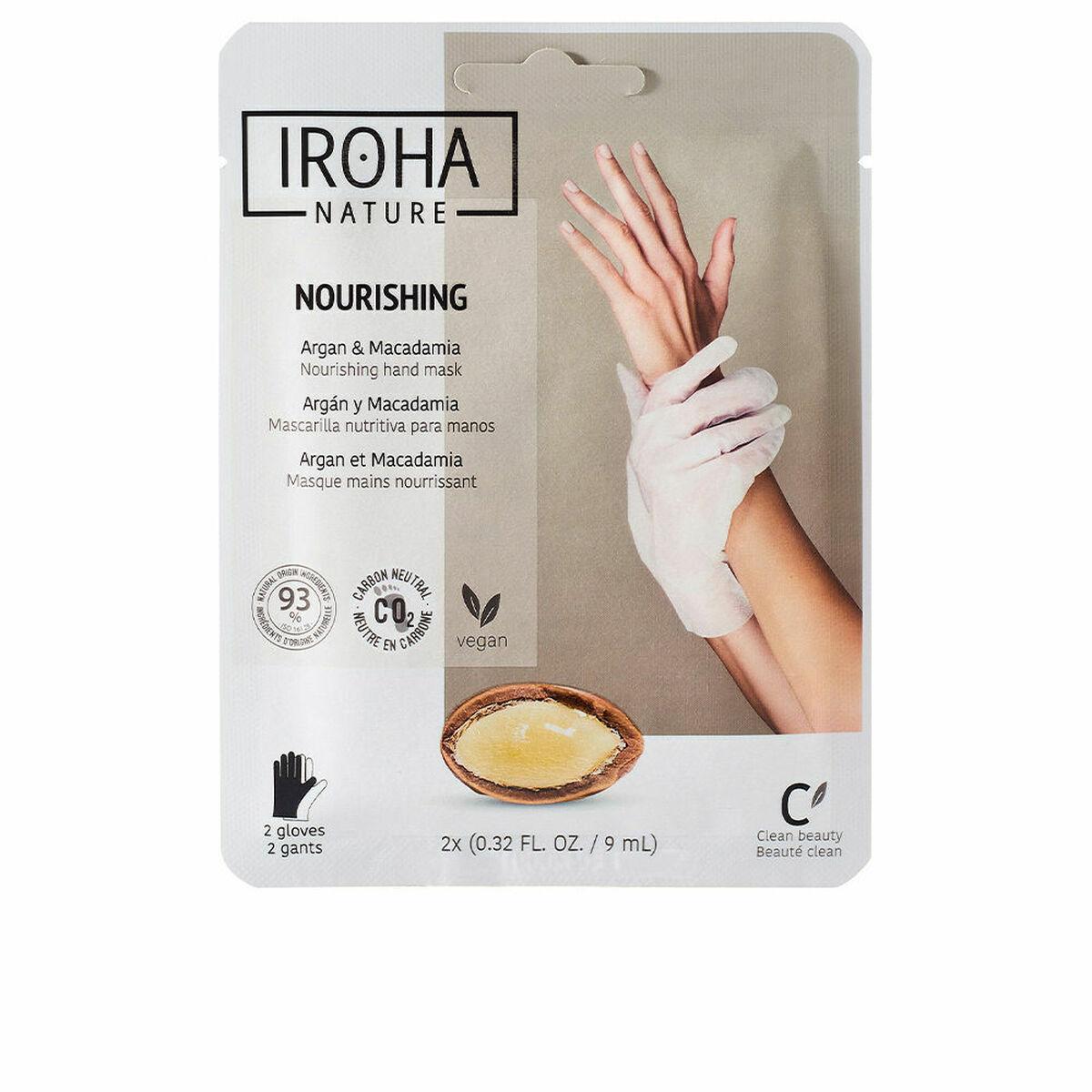 Profesionali kaukė rankoms Iroha Professional Xtra Soft Dry Hands Argan Hand & Nails Gloves, su argano aliejumi, 1 pora