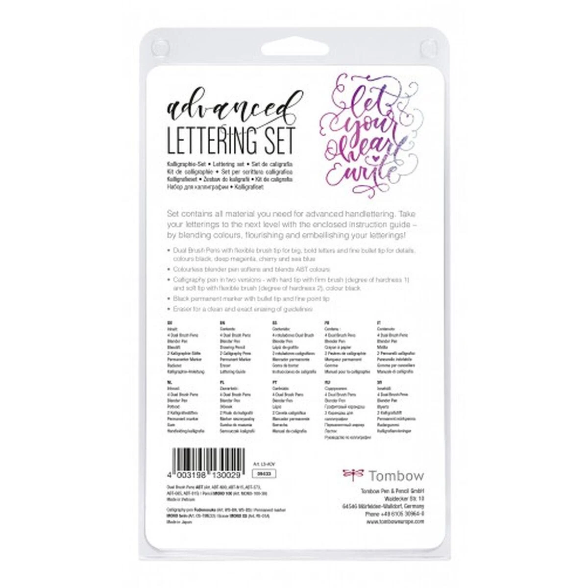 Rašymo rinkinys Tombow Advanced Lettering (10 Dalys)