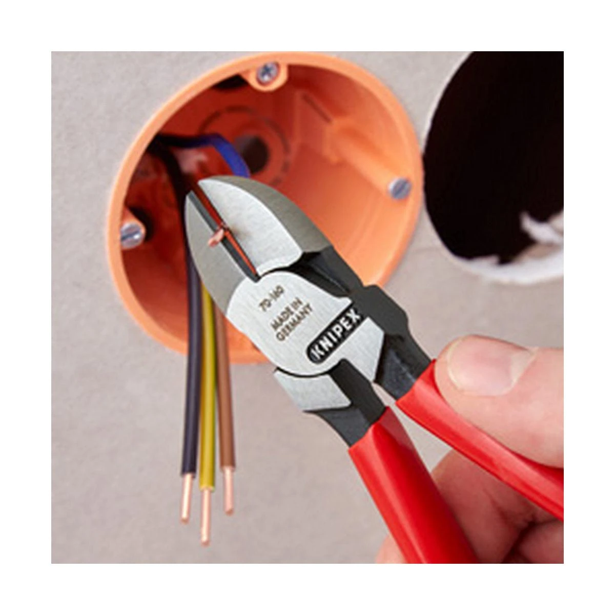 Žnyplės šoninio kirpimo VDE 180mm, Knipex
