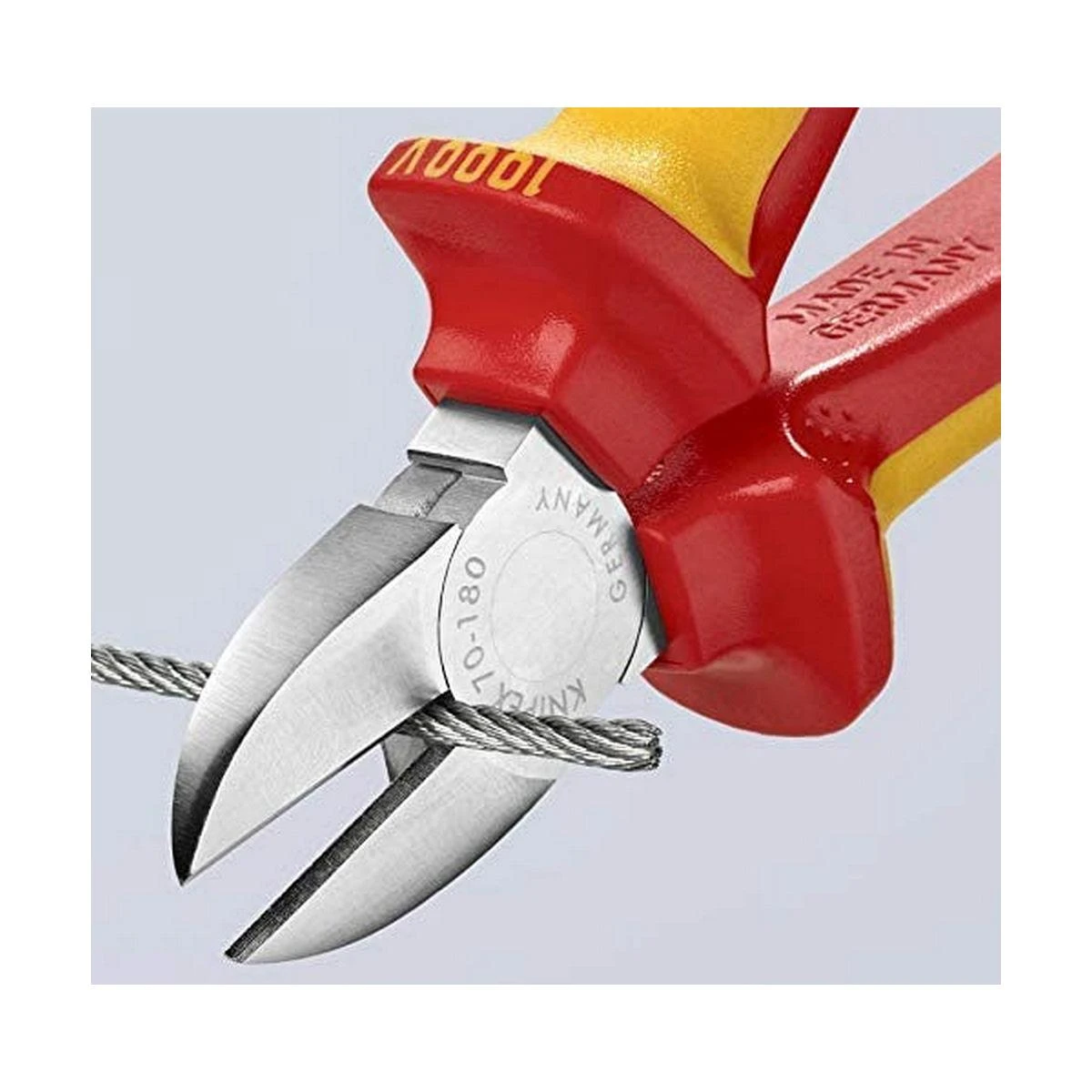 Žnyplės šoninio kirpimo VDE 180mm, Knipex
