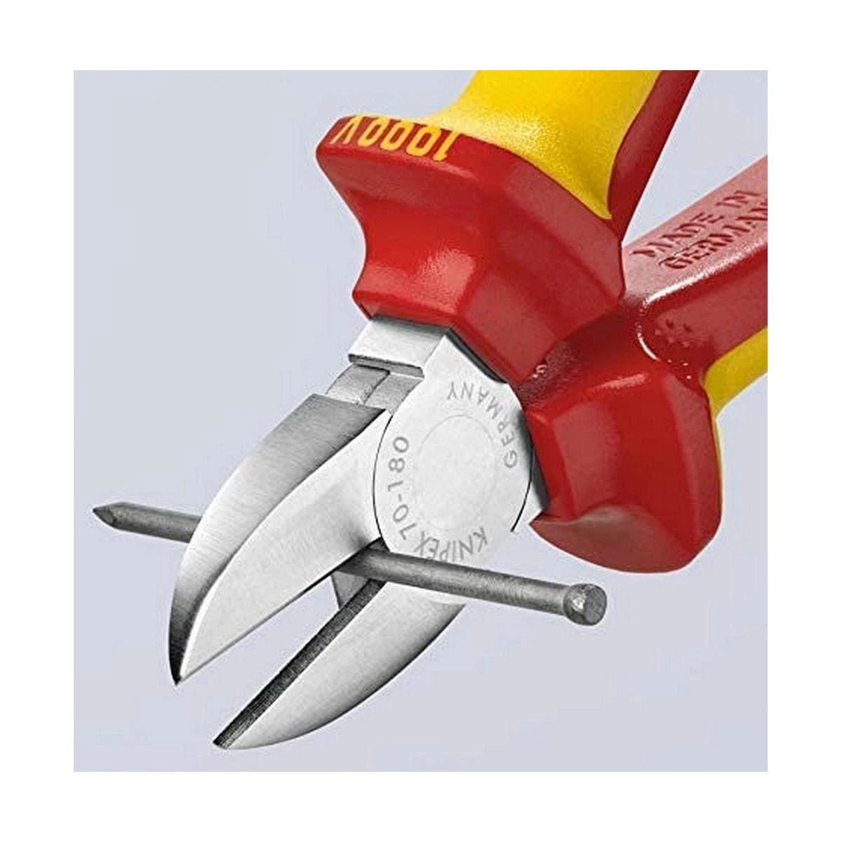 Žnyplės šoninio kirpimo VDE 180mm, Knipex