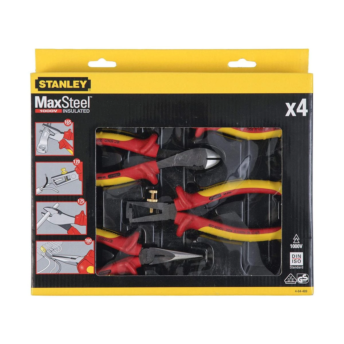 STANLEY PLIERS MAX STELL VDE RINKINYS 4 vnt.