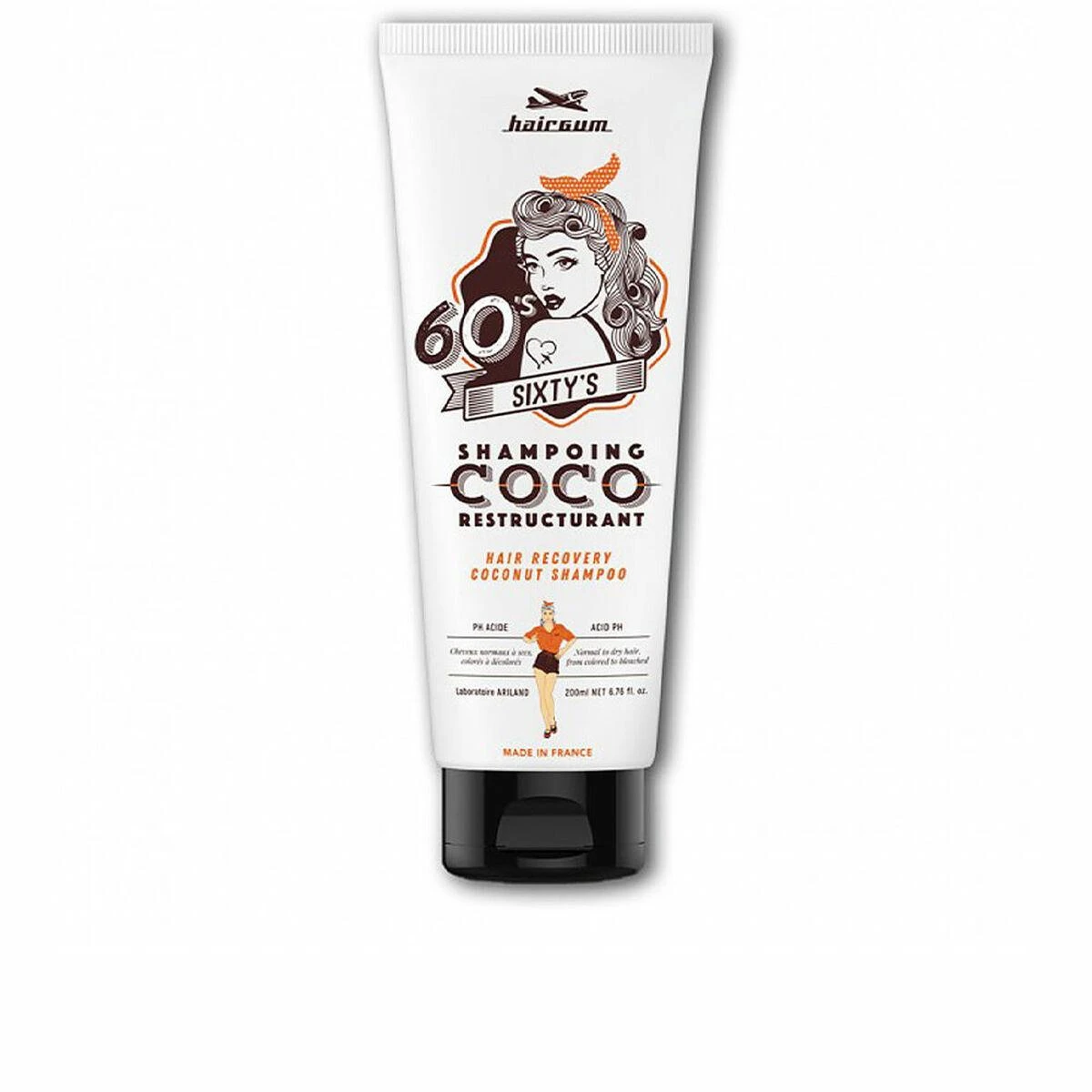 Hairgum Sixty's Recovery Coconut šampūnas 200ml