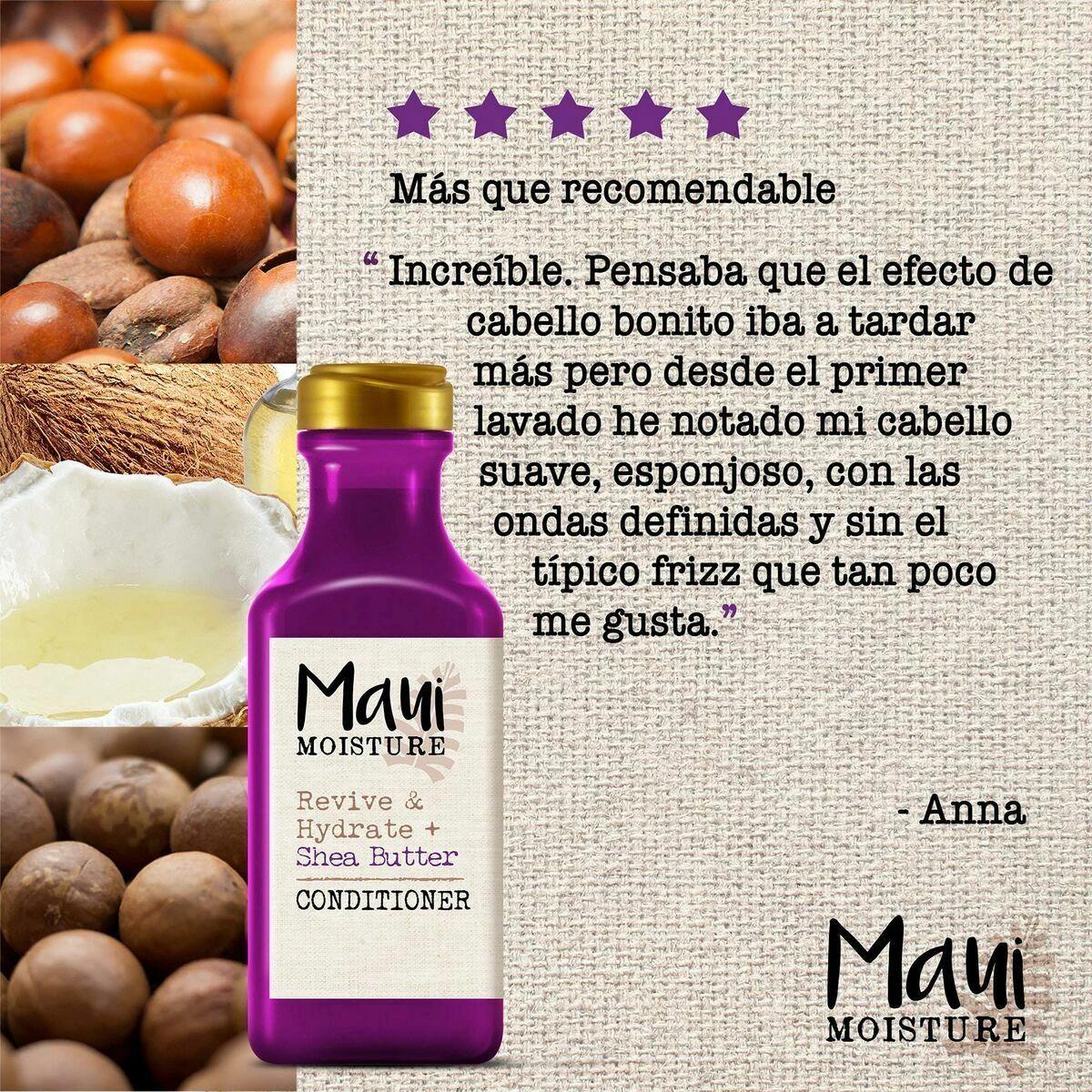 Maui Moisture Maui Sviestmedžių aliejumi Revive sausų plaukų kondicionierius 385ml