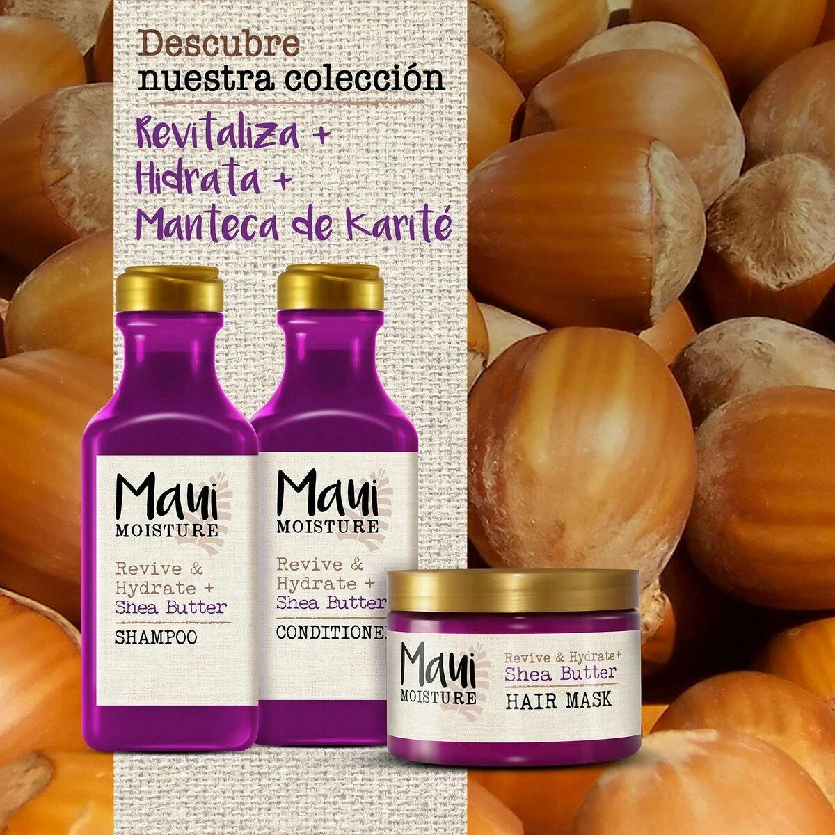 Maui Moisture Maui Sviestmedžių aliejumi Revive sausų plaukų kondicionierius 385ml