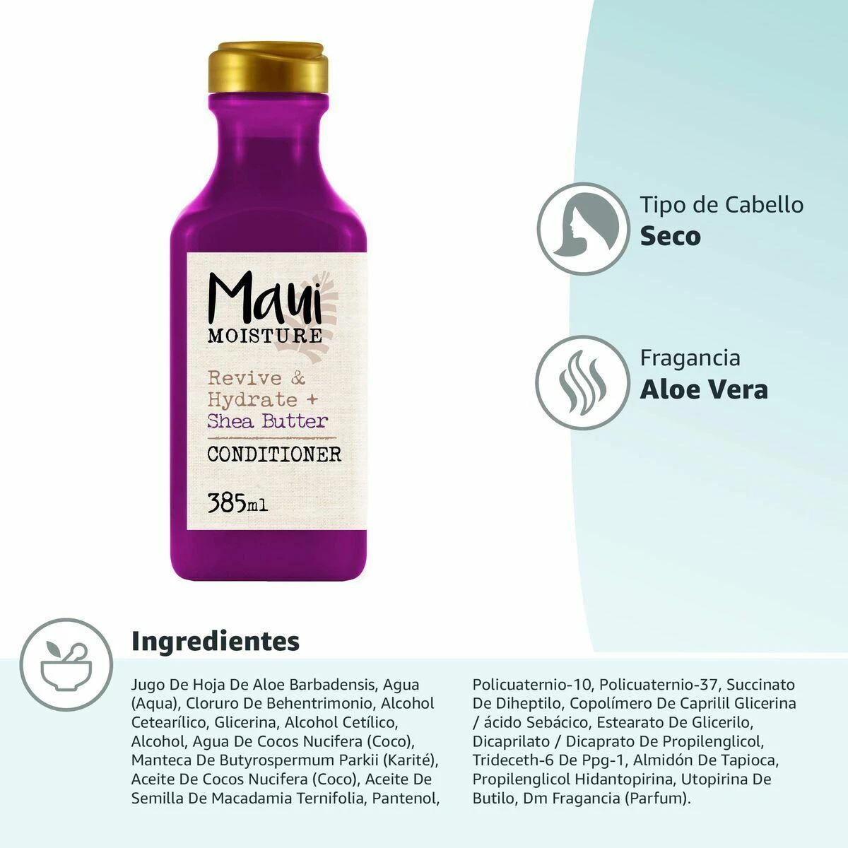 Maui Moisture Maui Sviestmedžių aliejumi Revive sausų plaukų kondicionierius 385ml
