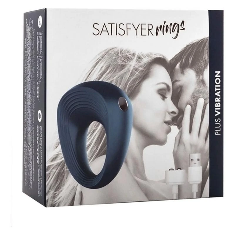 Erekcijos žiedas Satisfyer (tamsiai mėlynas)