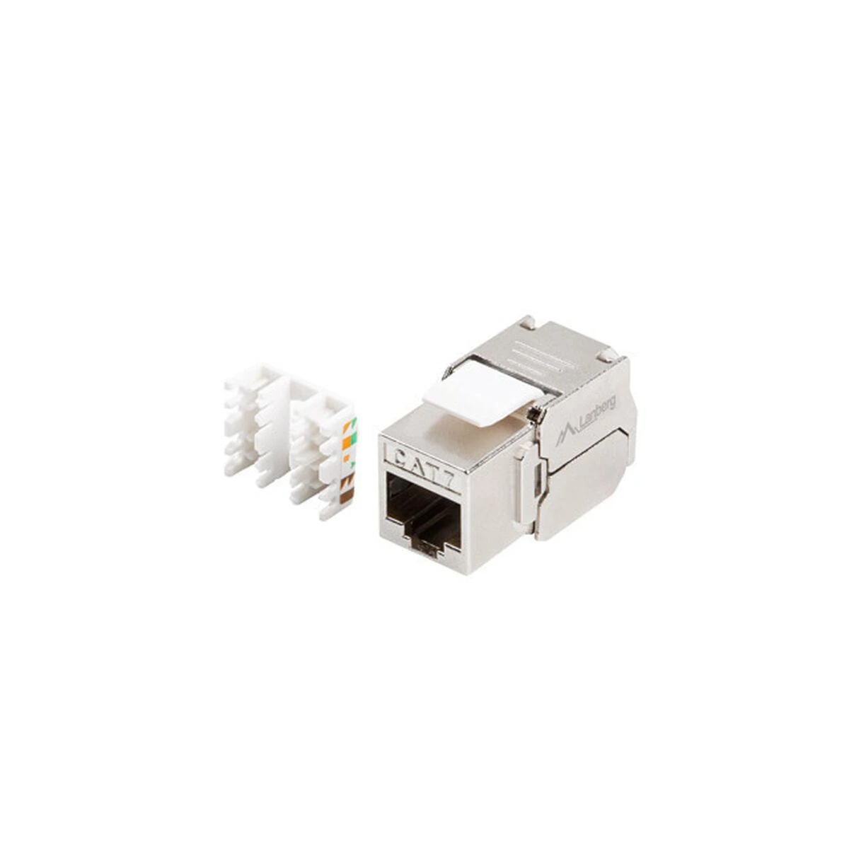 LANBERG Keystone modulis be įrankių RJ45 180 laipsnių. FTP kat.7