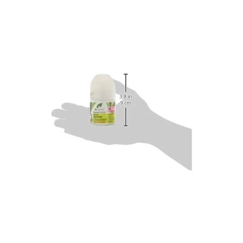 Dr.Organic arbatmedžio dezodorantas delne