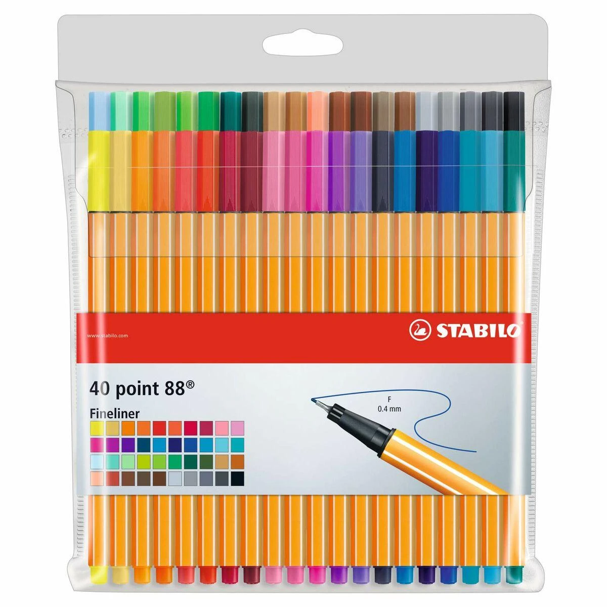 Stabilo Pen Point 88 40 spalvų dėklas (241386)