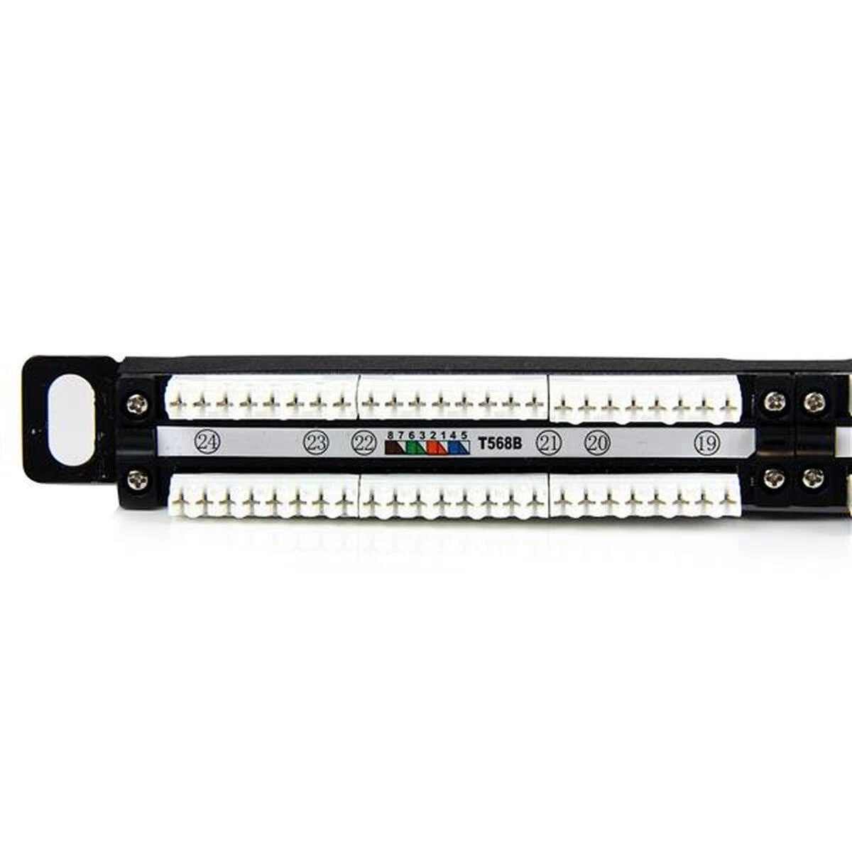 „StarTech Patch“ skydelis 19 colių 0,5U 24x RJ-45 Cat.5E (PANELHU24)