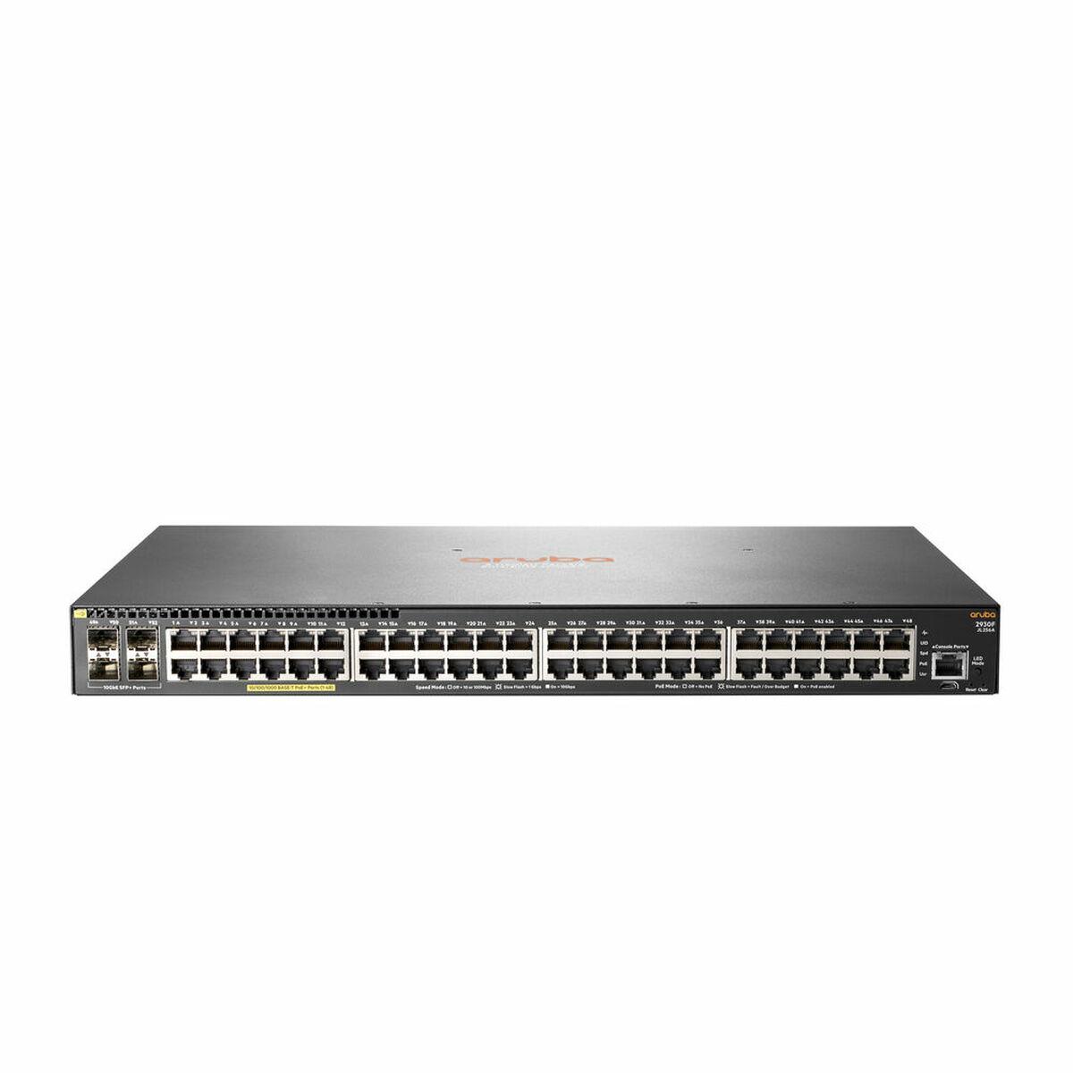 Šakotuvas Hewlett Packard (HP) HPE Aruba 2930F 48G PoE+ 4SFP+ jungiklis Aruba 2930F 48G PoE+ 4SFP+ jungiklis EU en