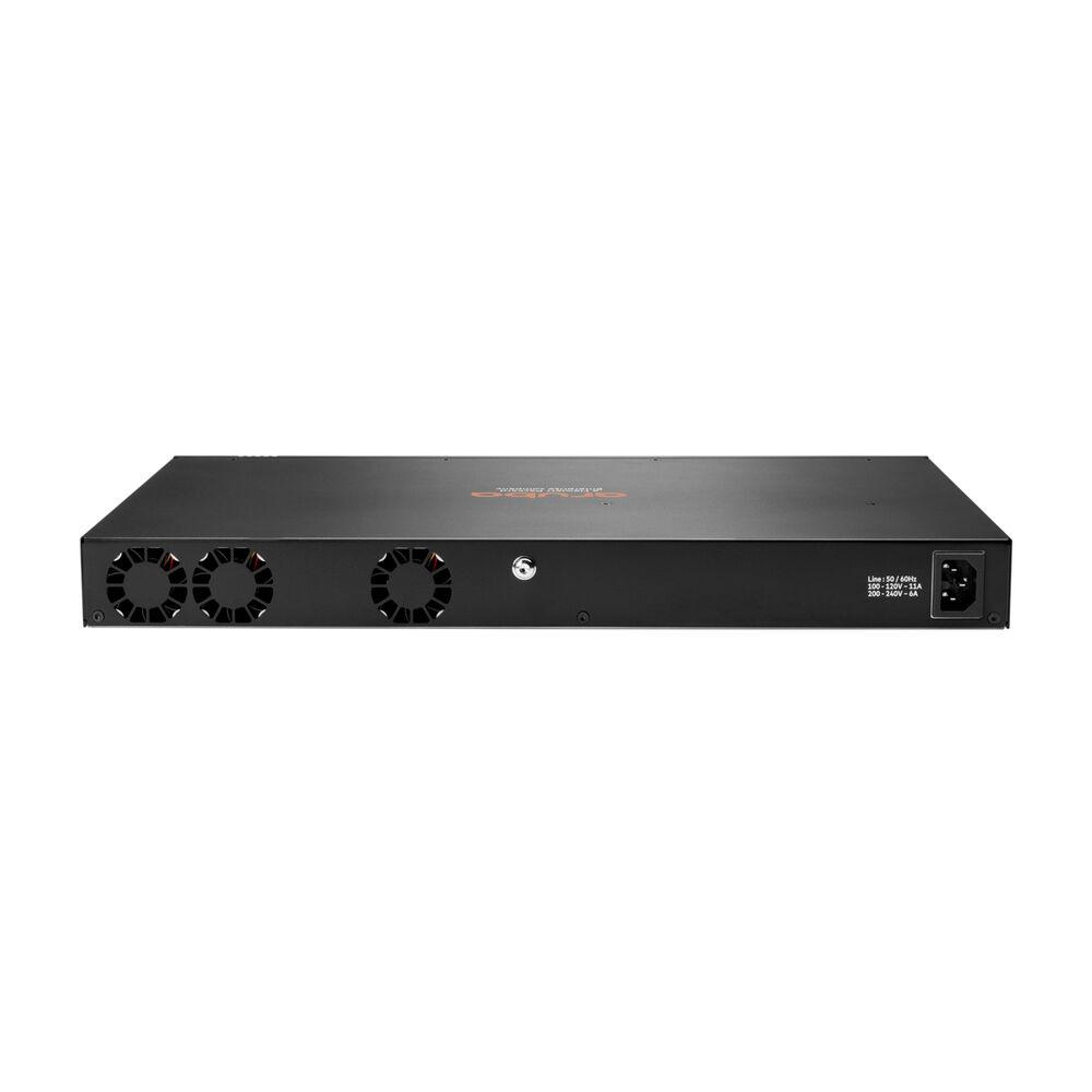 Šakotuvas Hewlett Packard (HP) „Aruba Networks HPE Aruba Networking CX 6200F 48G Class4 PoE 4SFP+ 740W“ komutatorius