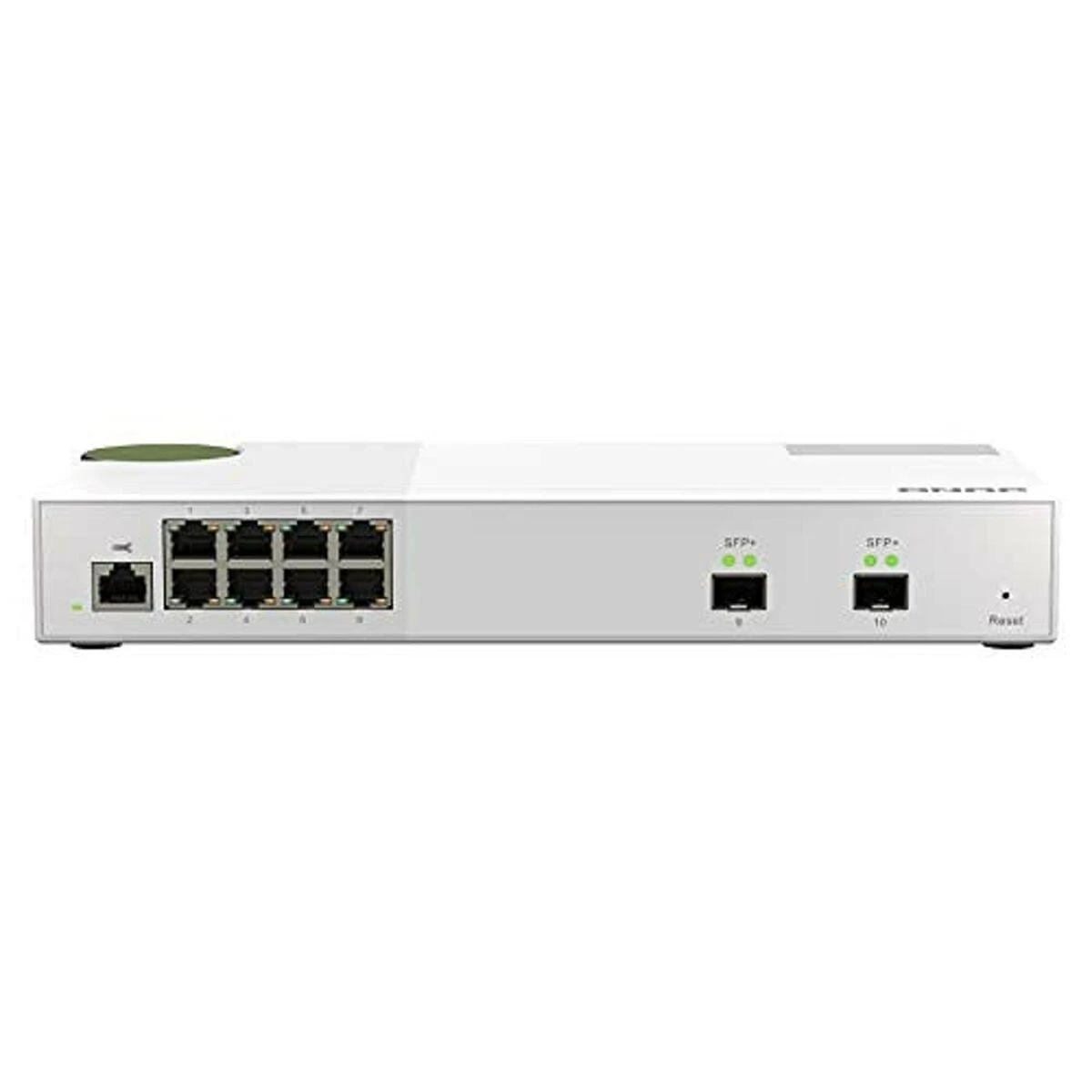 QNAP 8 prievadas 2,5 Gbps, 2 prievadas 10 Gbps SFP+ QSW-M2108-2S Žiniatinklio valdomas stalinis kompiuteris Maitinimo tipas Adapteriai