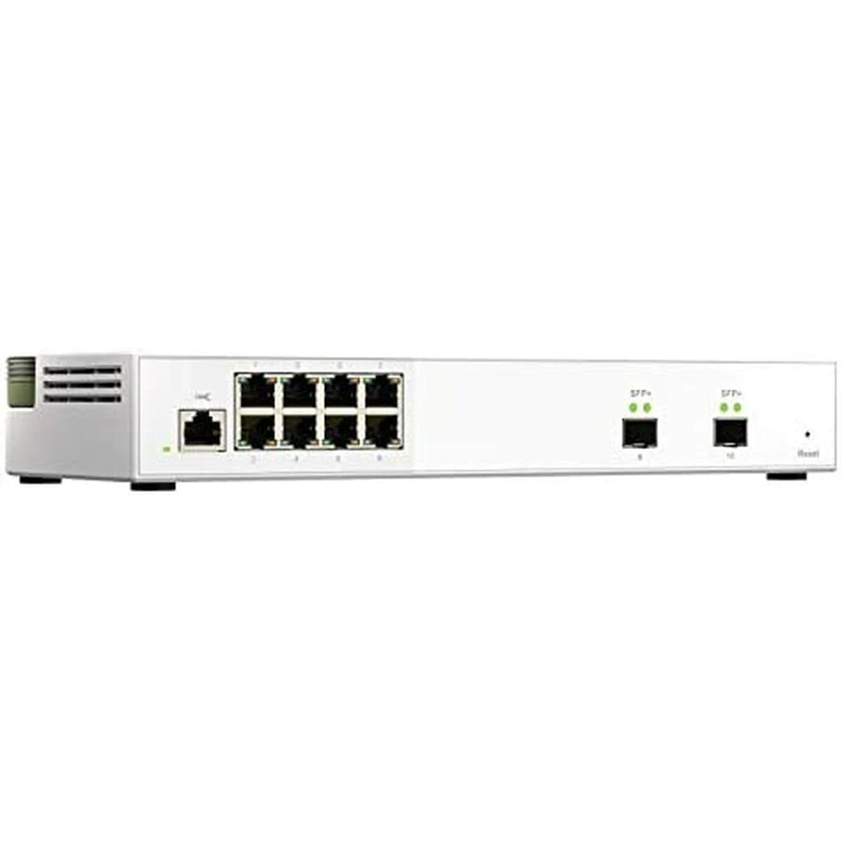 QNAP 8 prievadas 2,5 Gbps, 2 prievadas 10 Gbps SFP+ QSW-M2108-2S Žiniatinklio valdomas stalinis kompiuteris Maitinimo tipas Adapteriai