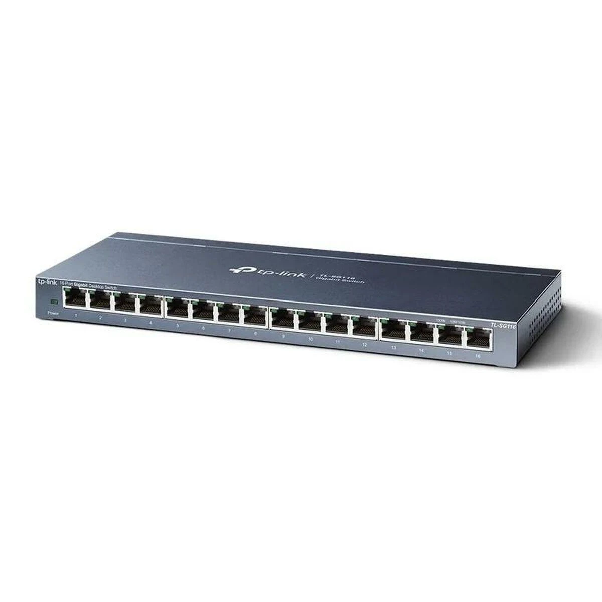Šakotuvas TP-LINK | „etStream“ 16 prievadų gigabito išmanusis komutatorius su 8 prievadų „PoE+“ | TL-SG2016P | Valdomas žiniatinklyje | Stalinis | Maitinimo šaltinis: išorinis