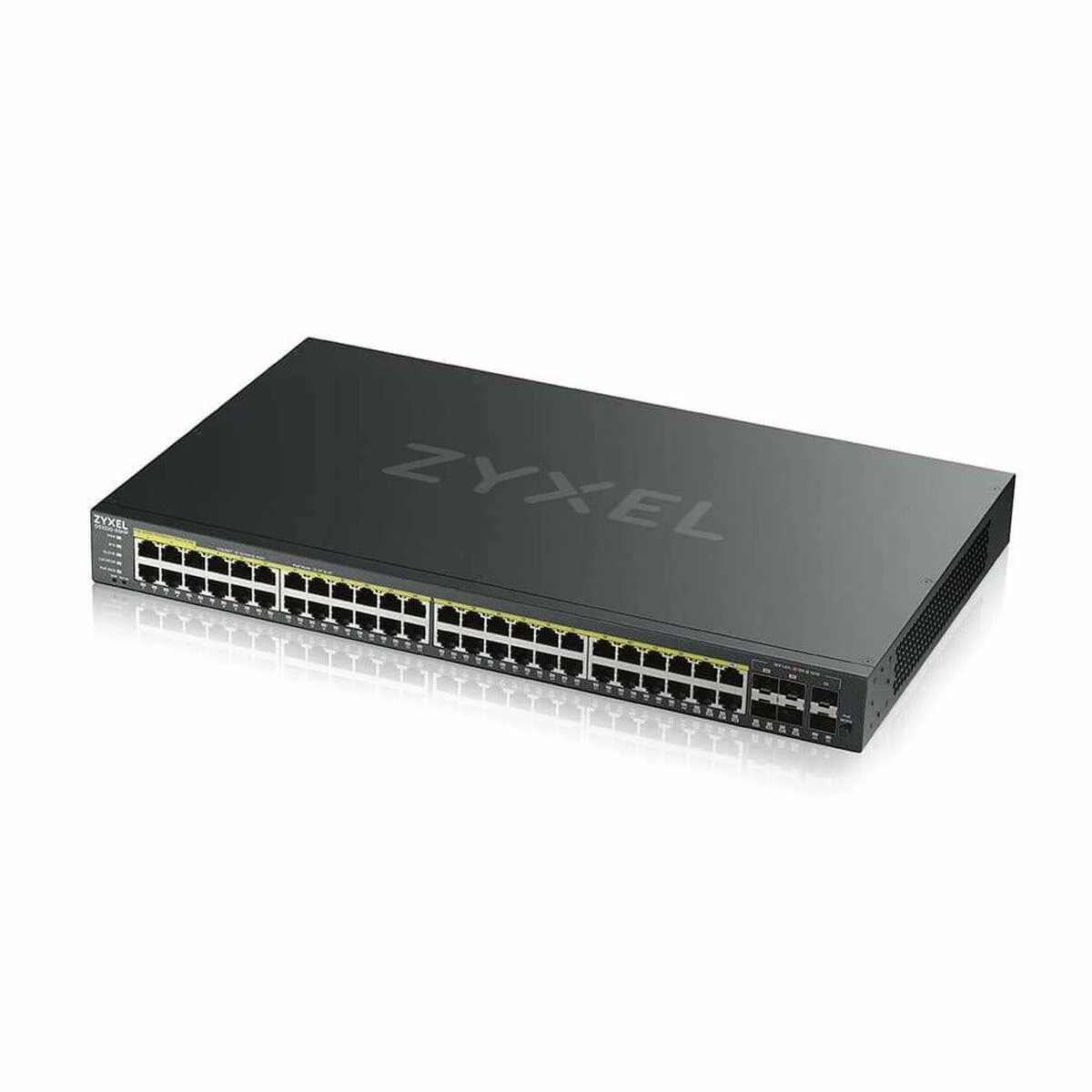 Šakotuvas ZYXEL GS2220-50HP, ES REGIONAS, 48 PRIEVADŲ GBE L2 POE KOMUTATORIUS SU GBE UPLINK (1 METŲ NCC PRO PACK LICENCIJA) (5 METŲ GARANTIJA)