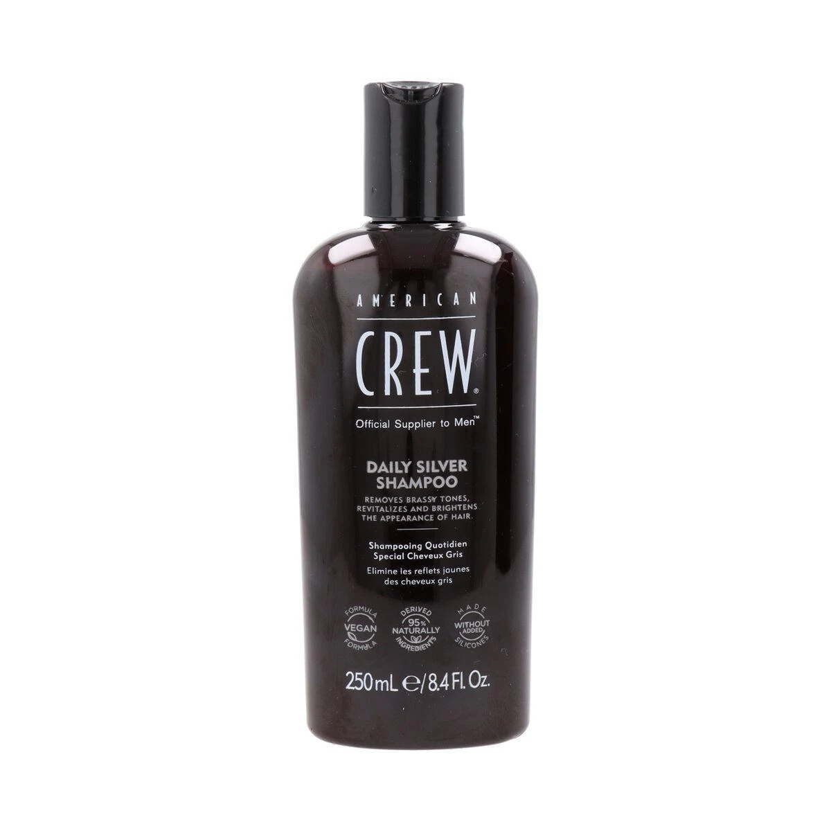 American Crew Daily Sidabrinis Paraben-Free Hair Šampūnas For Spalvą išsaugantis, 250 ml