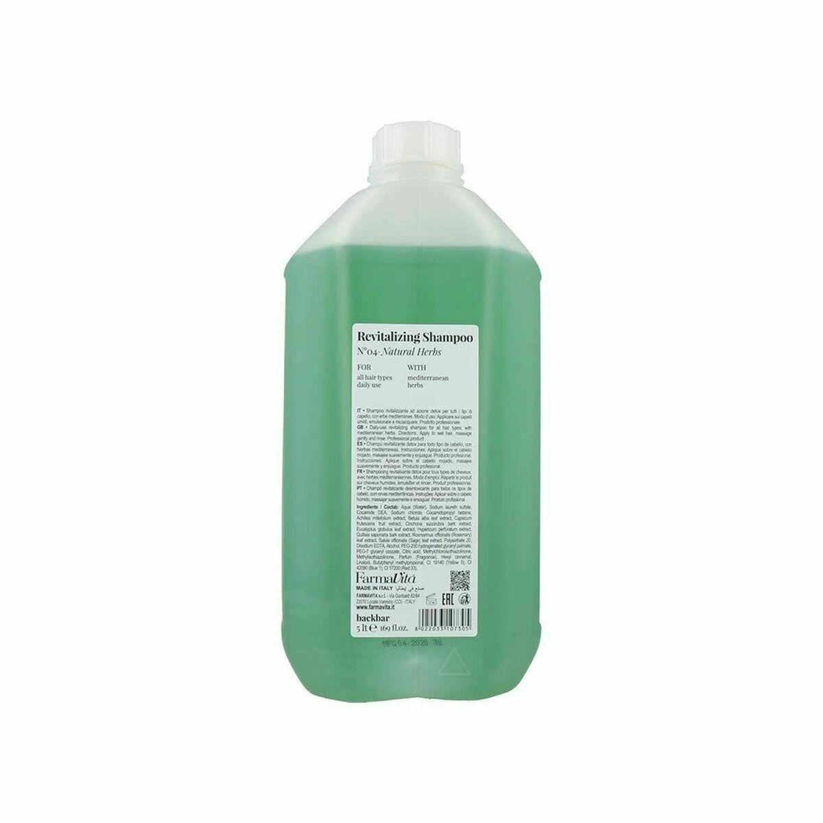 Farmavita Nugaros juostos atgaivinantis šampūnas Nº04 Natural Herbs 1000ml
