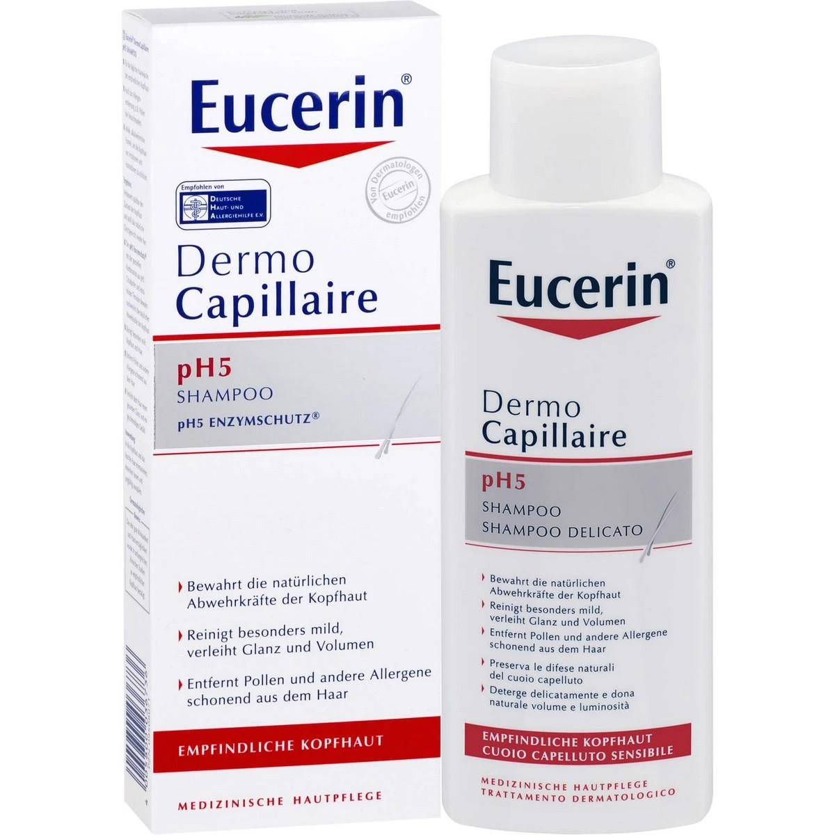 Eucerin Dermo Capillaire Ph5 Soft šampūnas 250ml