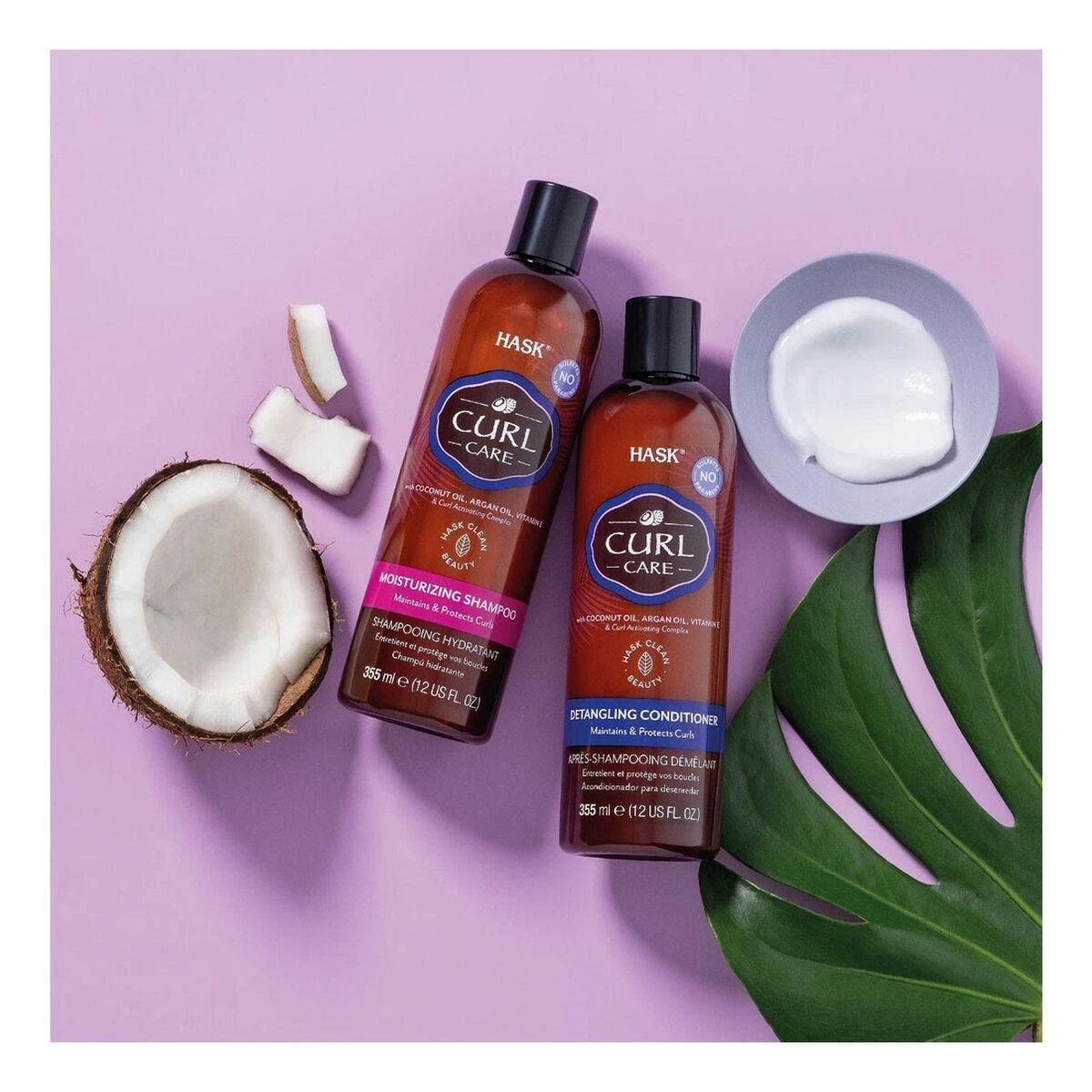 "Hask Curl Care" drėkinamasis šampūnas 355ml