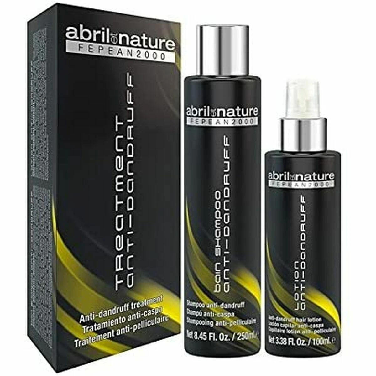Šampūnas ir kondicionierius nuo pleiskanų ir plaukų slinkimo Abril Et Nature Nuo pleiskanų (2 pcs)