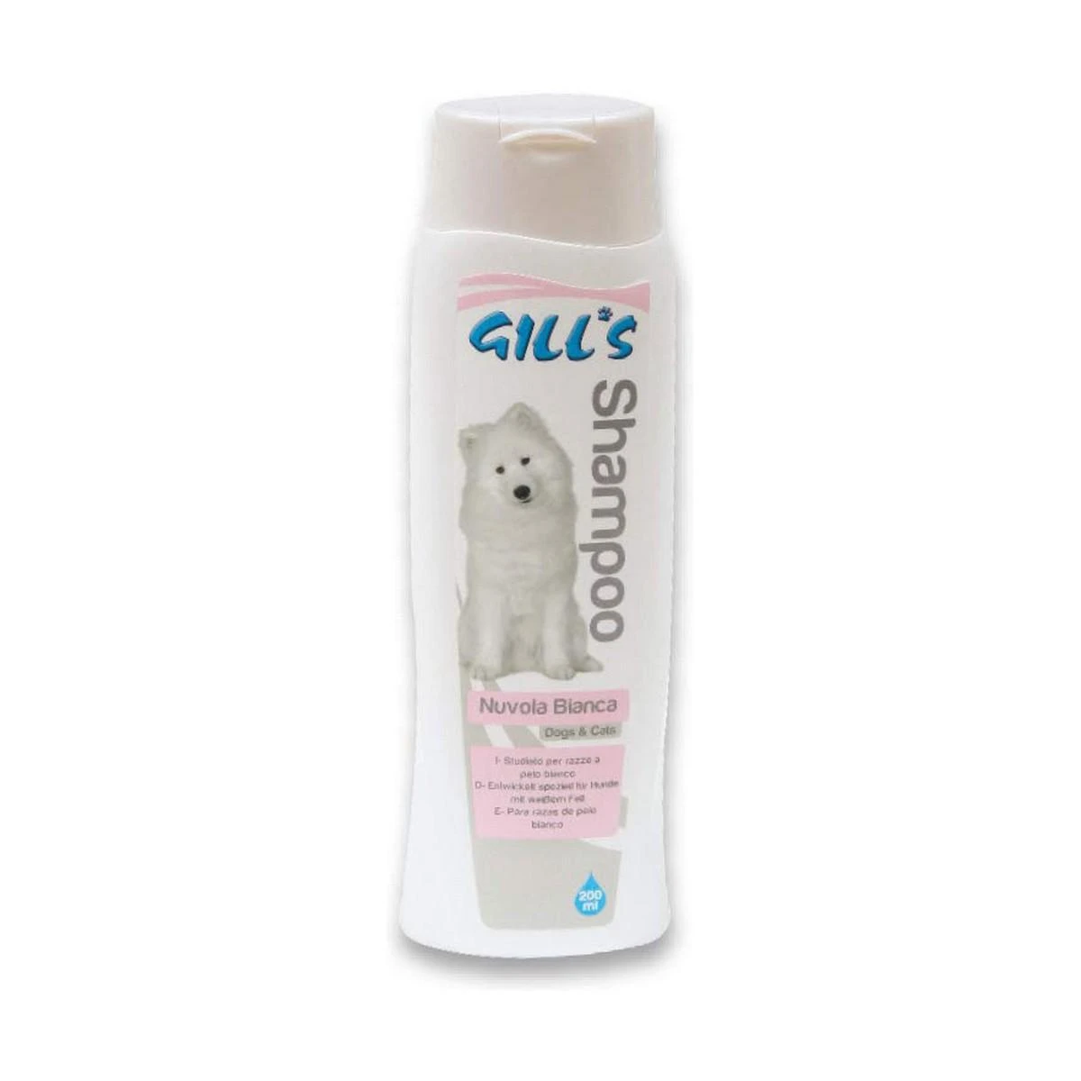GILL'S NUVOLA BIANCA šampūnas (baltaplaukiams šunims/katėms) 200ml