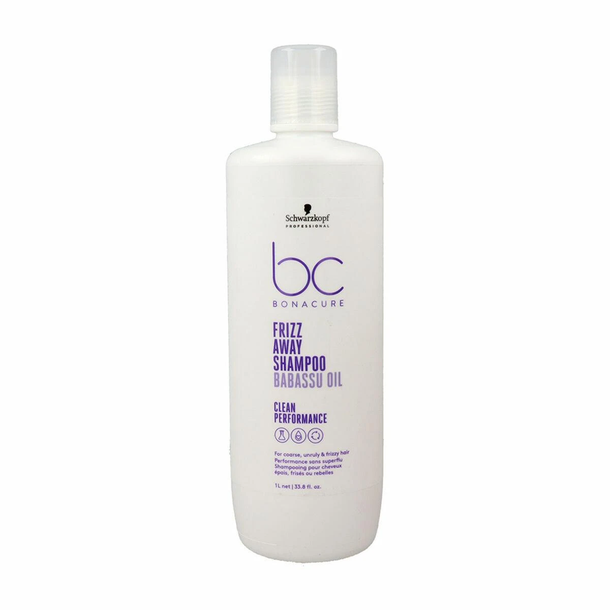 Plaukų šampūnas Schwarzkopf Professional Bonacure Frizz Away with Babassu Oil Šampūnas 1000ml
