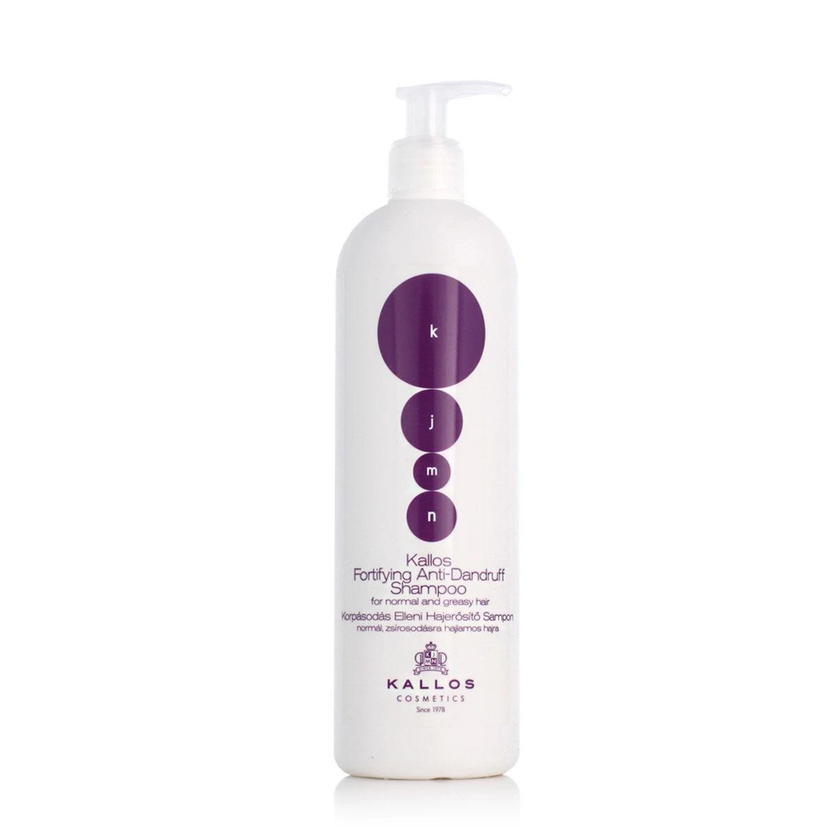Kallos Cosmetics KJMN Fortifying Nuo pleiskanų Šampūnas šampūnas nuo pleiskanų, 500 ml