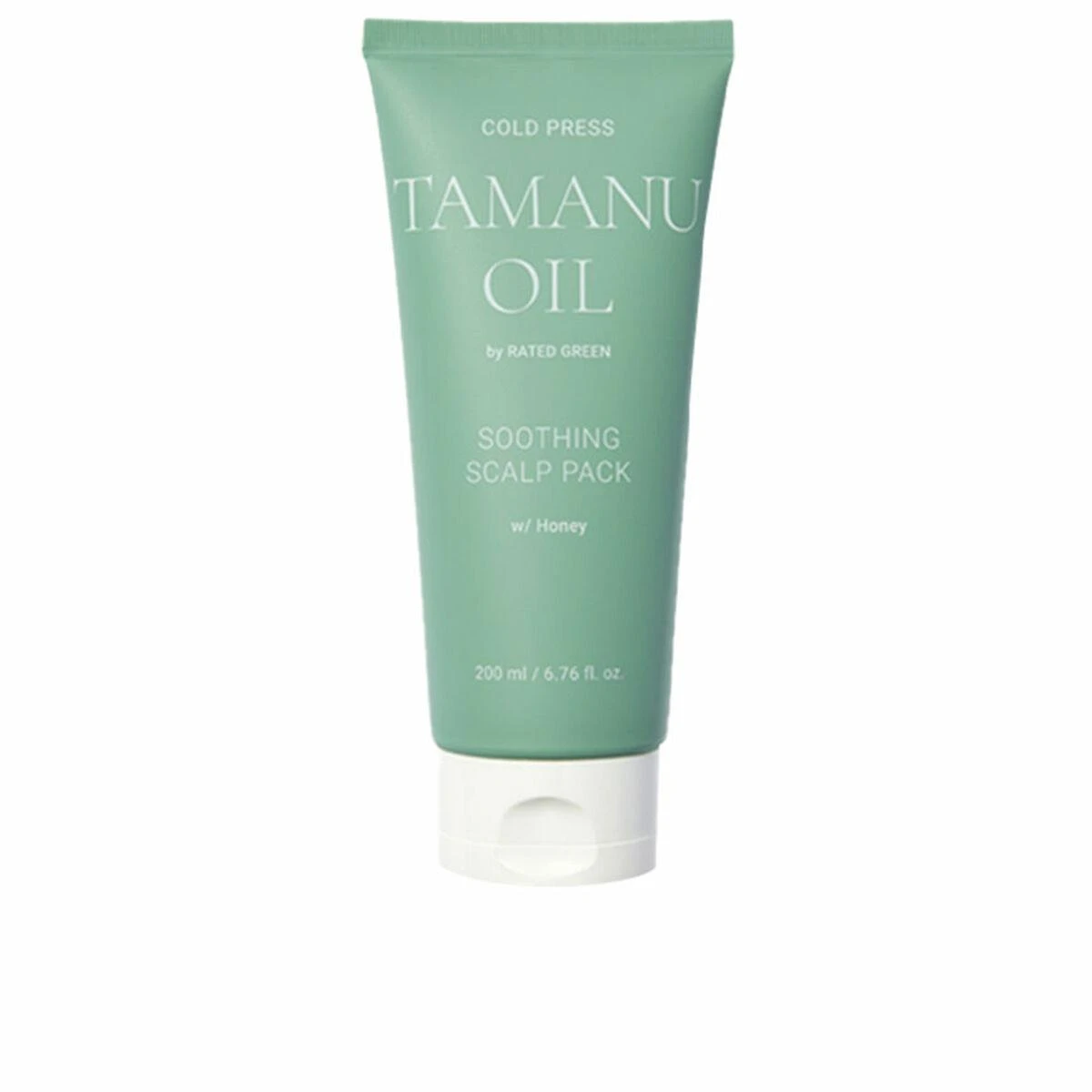 Rated Green Rated Žalias Rated Žalias Cold Press Tamanu Oil Shooting Scalp raminanti galvos odą kaukė 200ml