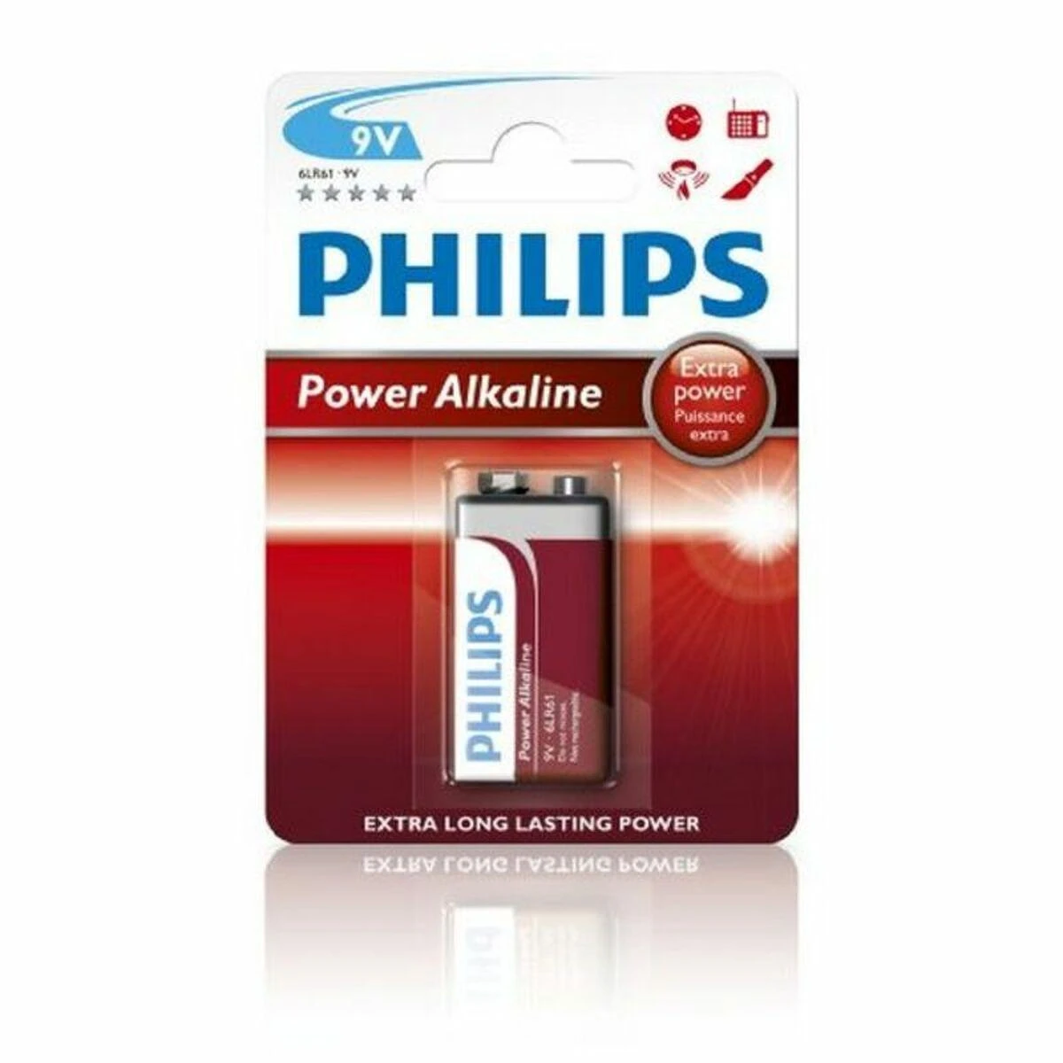 Philips Power Alkaline baterija 6LR61P1B/10