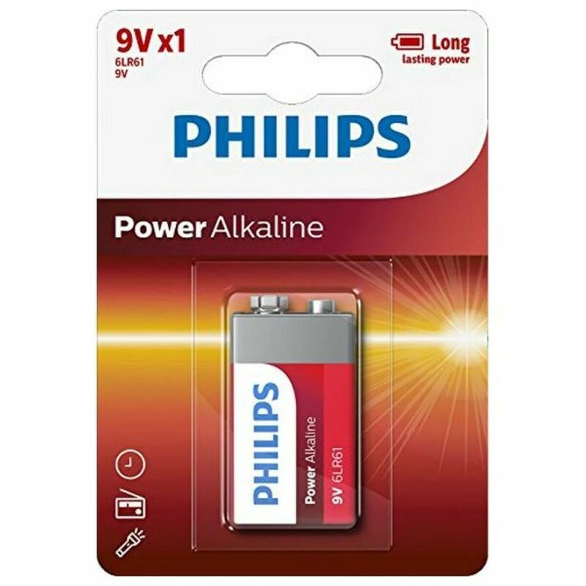 Philips Power Alkaline baterija 6LR61P1B/10