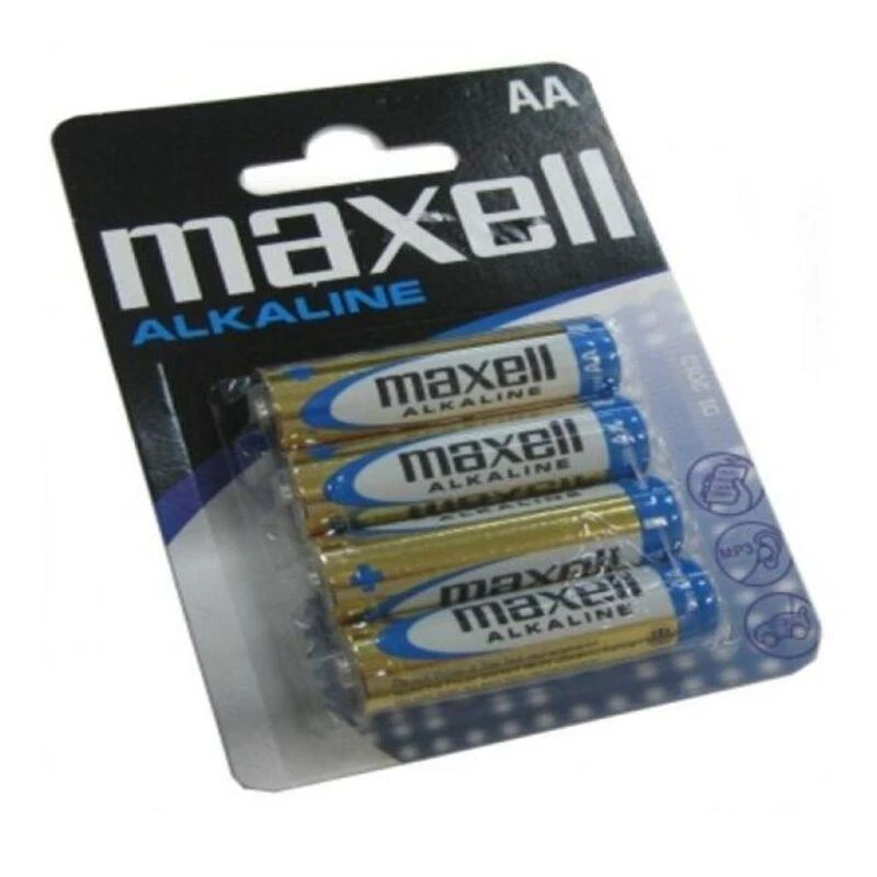 AA Baterijos - Maxell LR6, 4 Vnt. Mėlynos