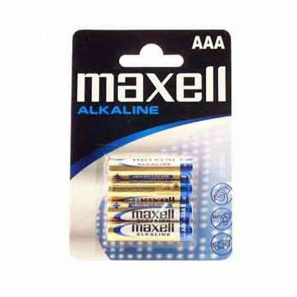 „Maxell“ šarminės LR-03 AAA baterijos, 4 vnt., vienkartinės