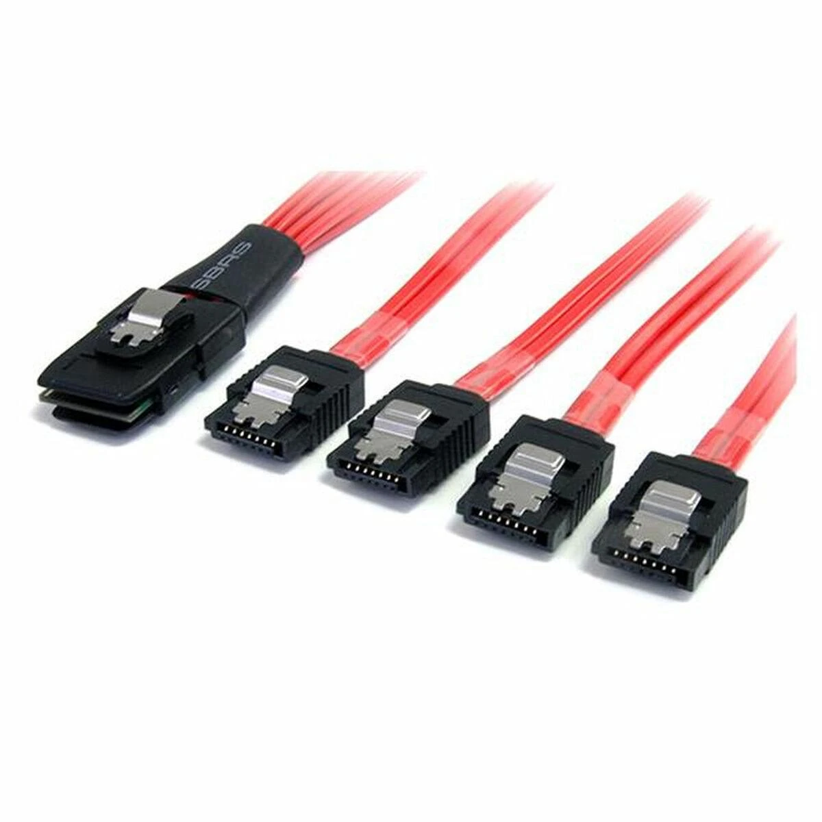 StarTech SFF 8087 - SATA x4, 0.48m, Raudona (SAS8087S450)