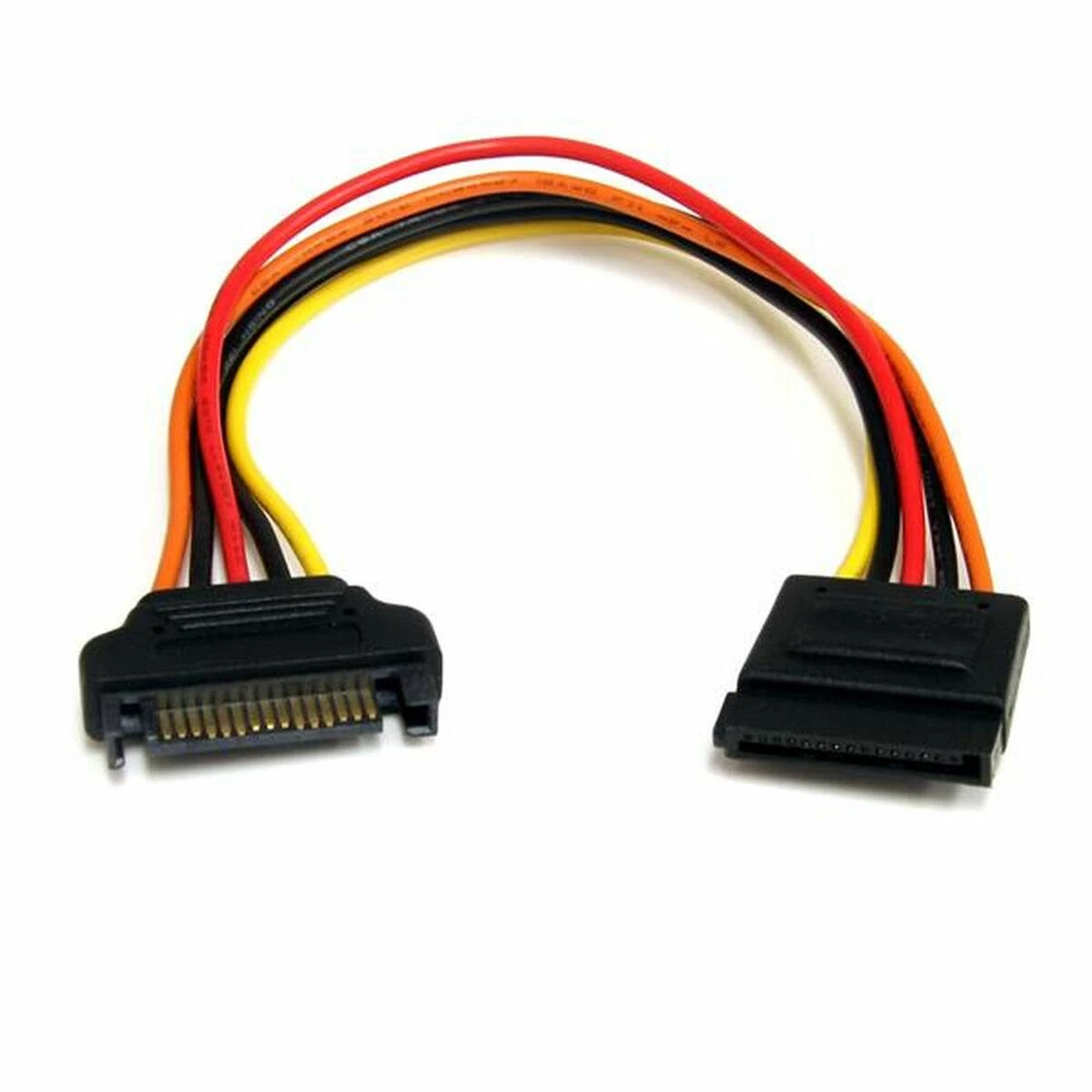 StarTech SATA 15 kontaktų – SATA 15 kontaktų, 0,2 m, daugiaspalvis (SATAPOWEXT8)