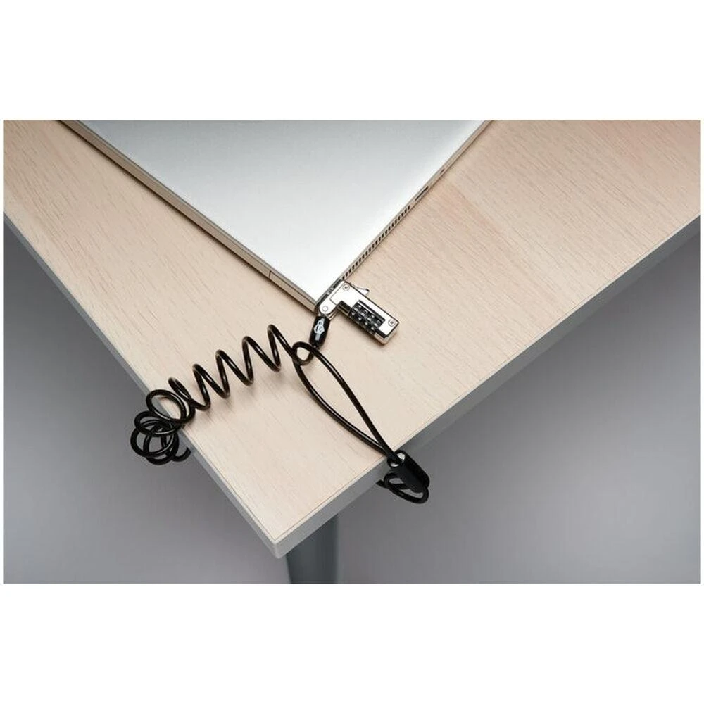 Leitz KENSINGTON Slim Combination Lock Nešiojamas nešiojamojo kompiuterio užraktas, skirtas NanoSaver saugos lizdui, kurį galima nustatyti iš naujo