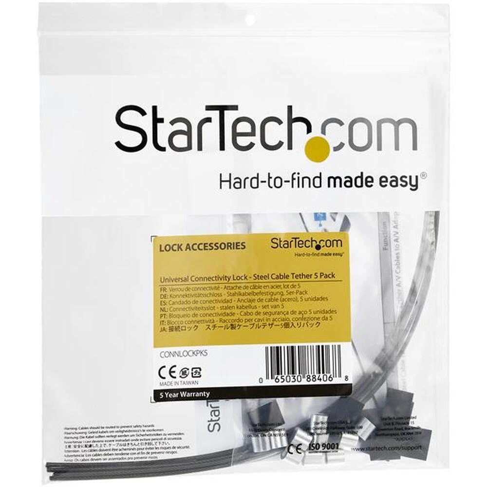 StarTech SECURITY TETHER CABLES 5 PACK/.