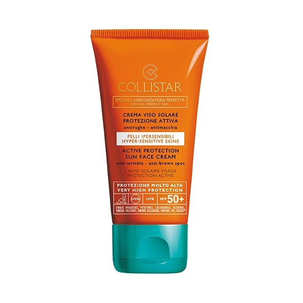 "Collistar" aktyvioji apsauga nuo saulės veidui Spf50 50ml