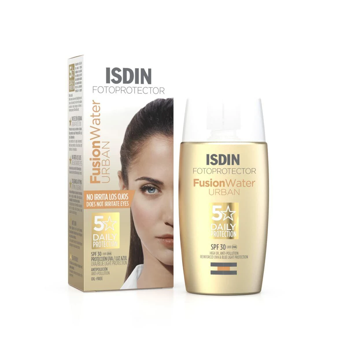 "Isdin Fusion Vanduo Urban Spf 30" Fotoapsauga nuo salės spindulių 50ml