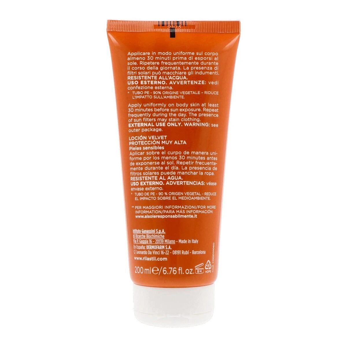 "Rilastil Sun System" losjonas su apsauga nuo saulės Spf 50+ 200ml
