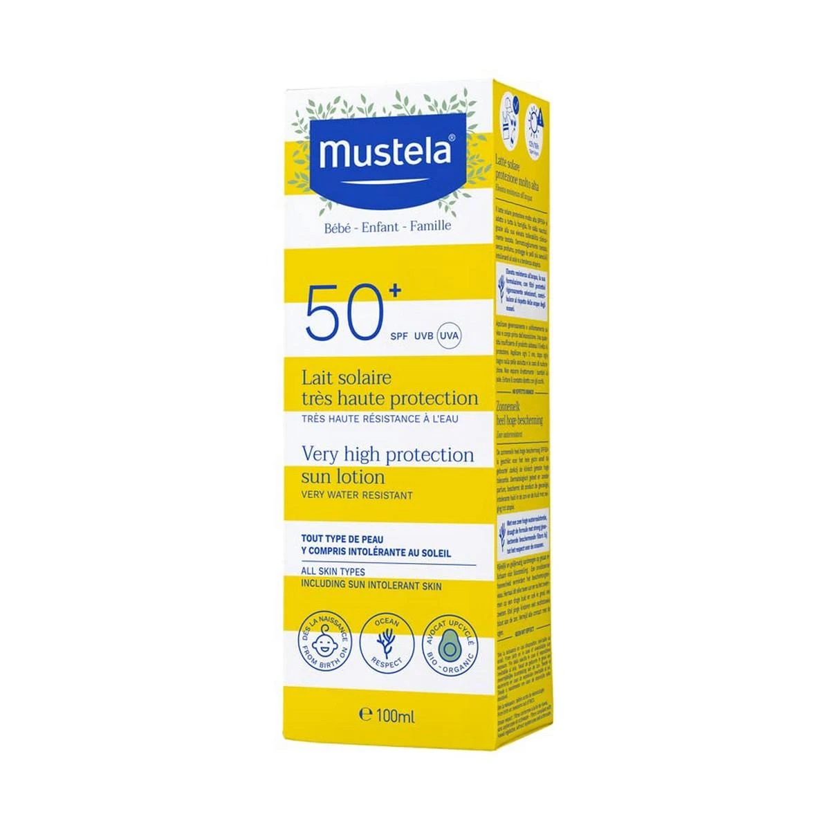 Mustela Kūdikių apsauginis pienelis nuo saulės IP50+ 100ml