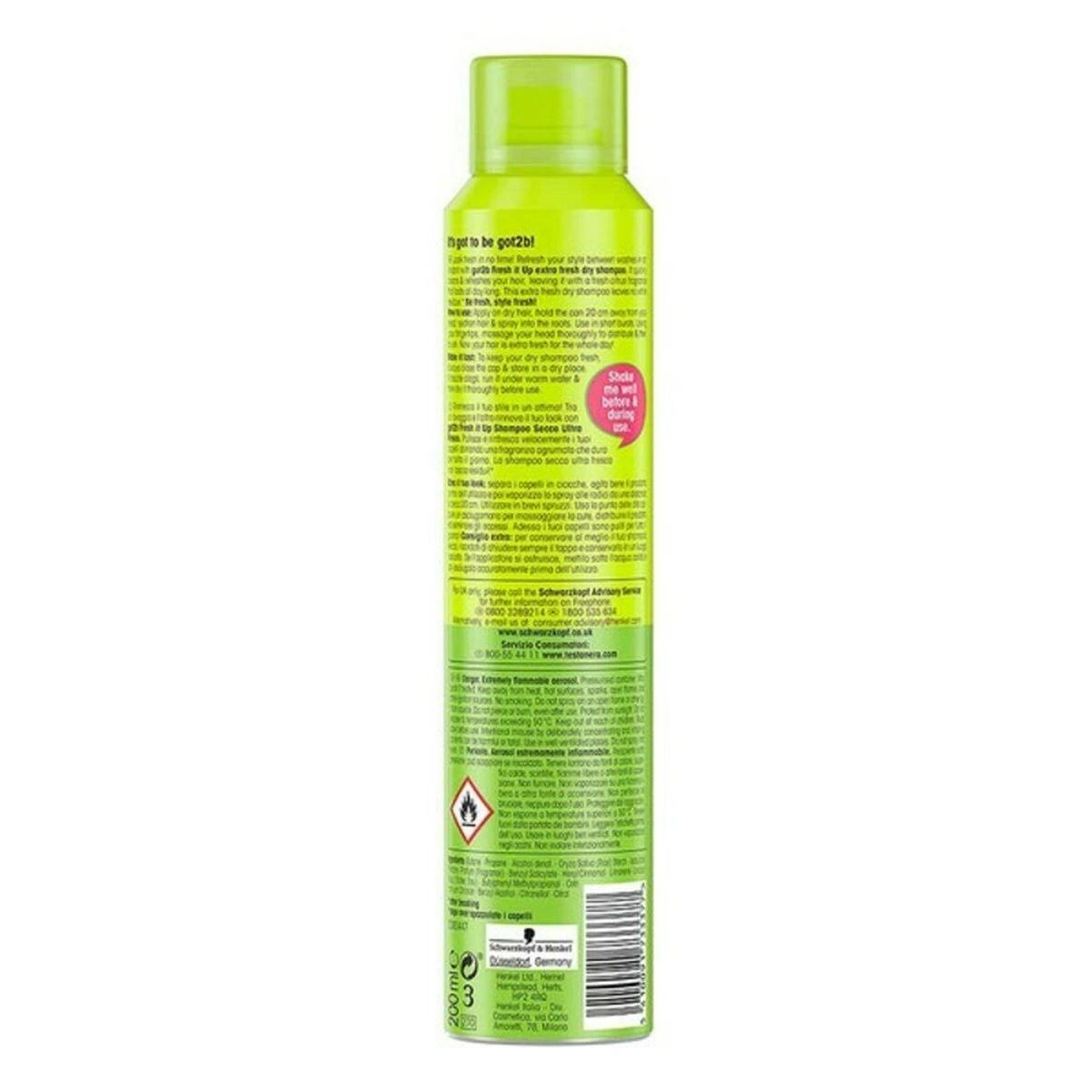 Schwarzkopf Extra Fresh sausas šampūnas 200ml
