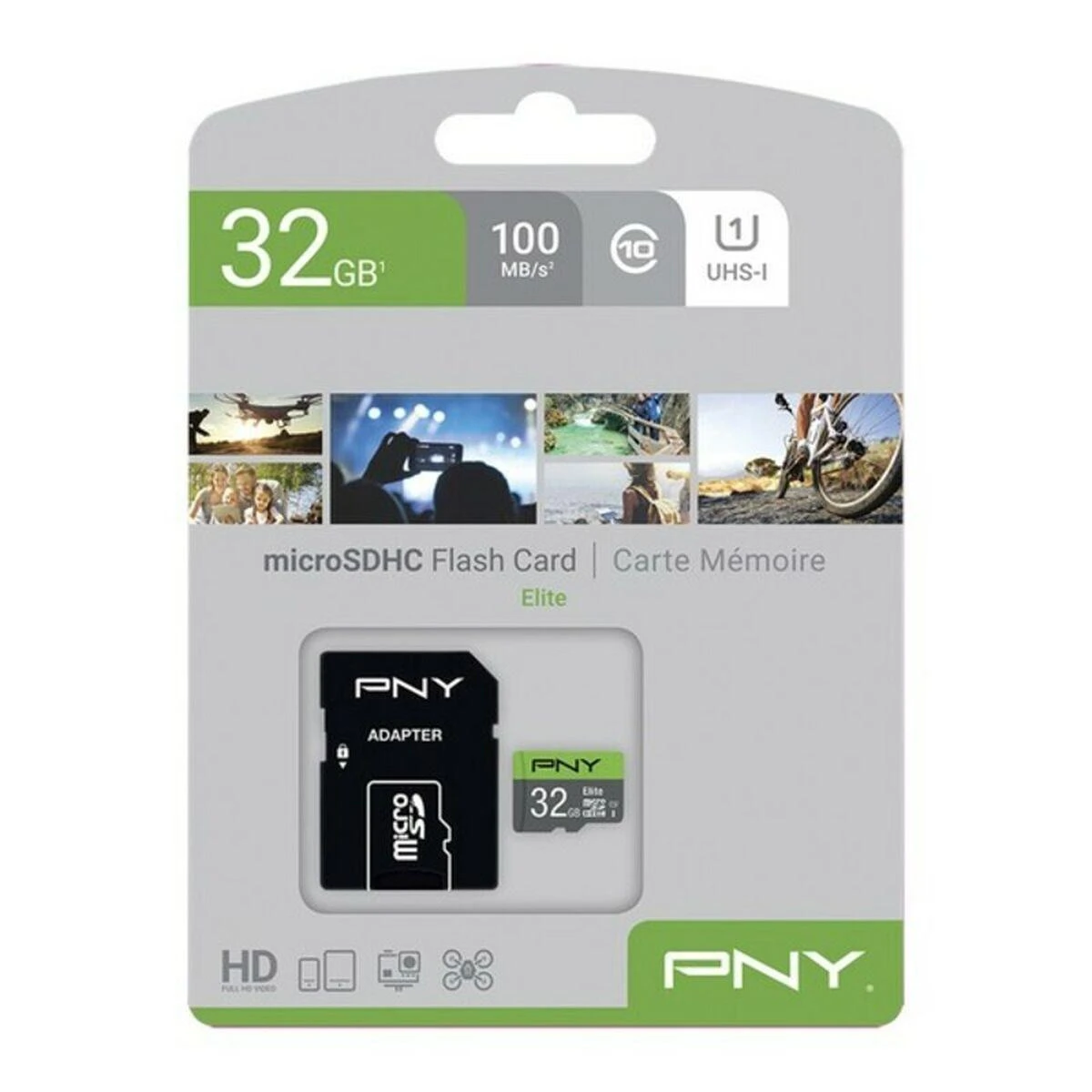 Atminties kortelė PNY Technologies PNY Elite 32 GB Micro SDHC UHS-I 10 klasė