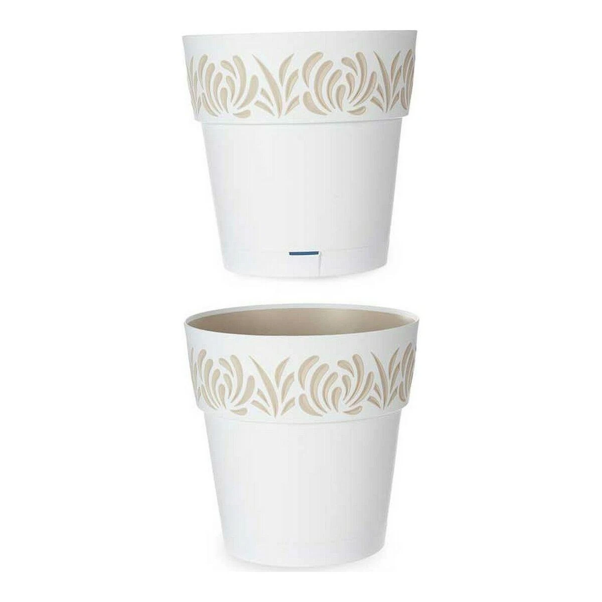 Stefanplast Self-watering pot Gaia Balta Plastmasinis (29 x 29 x 29 cm)
